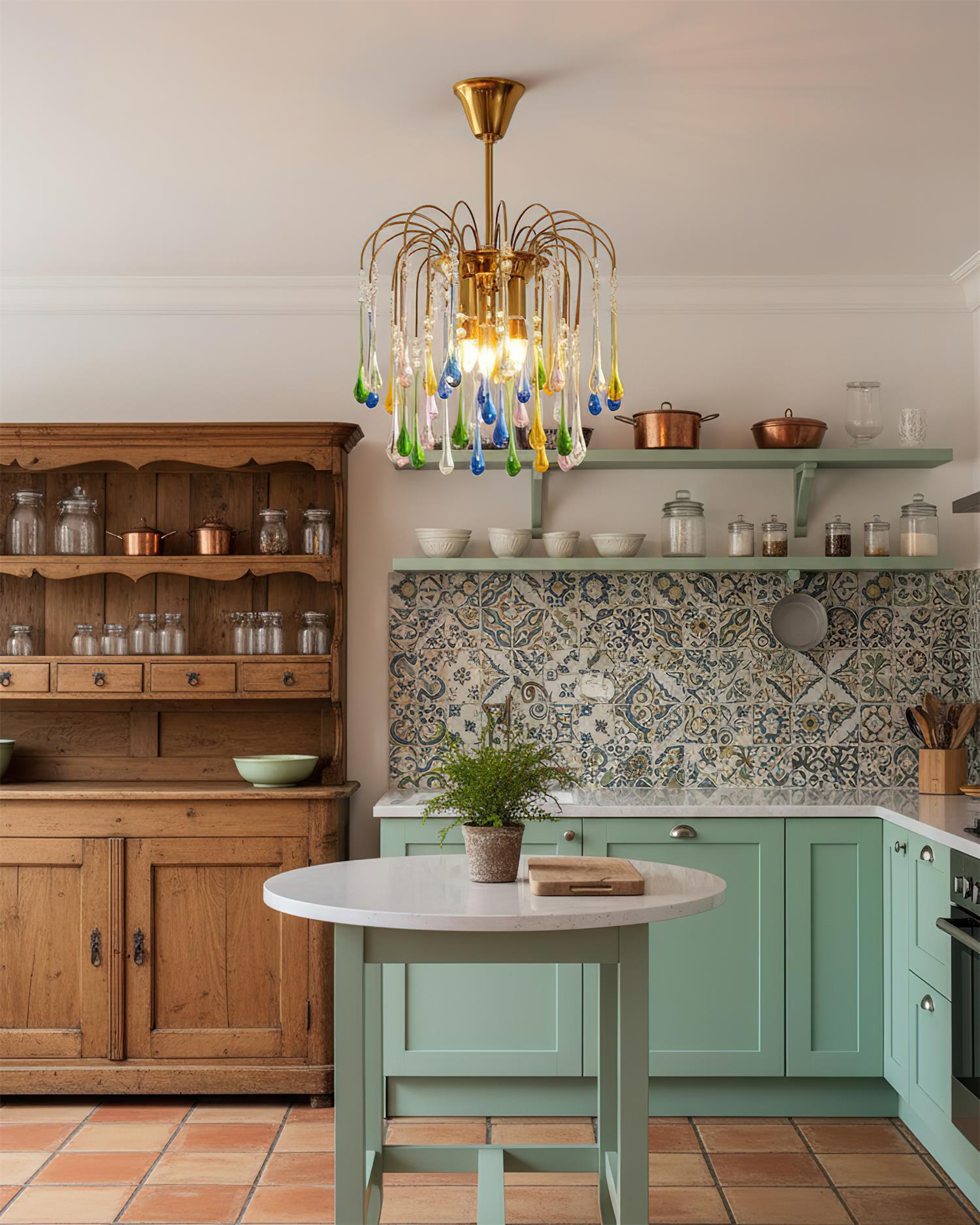 Rainlight Modern Metal Crystal Chandelier