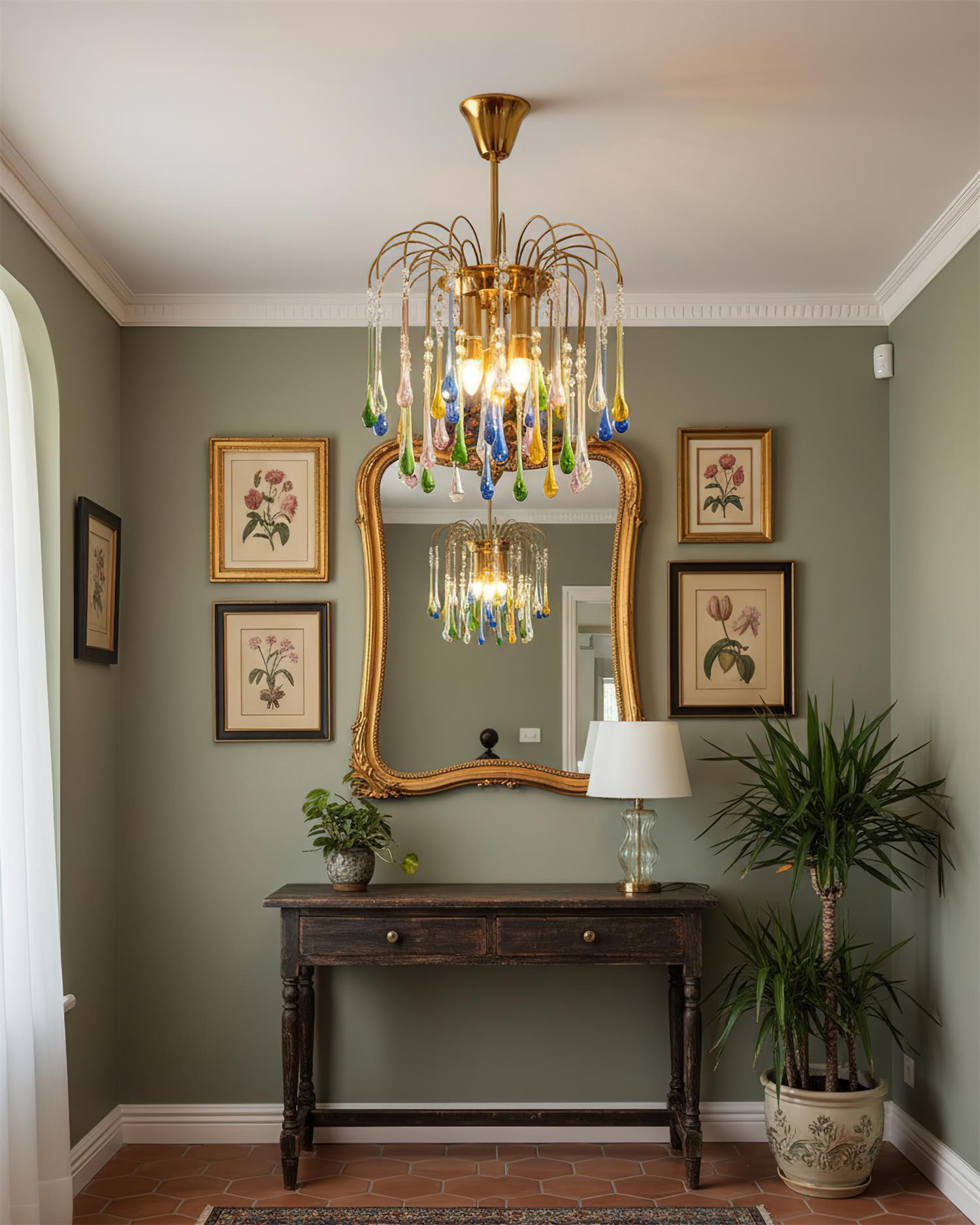 Rainlight Modern Metal Crystal Chandelier