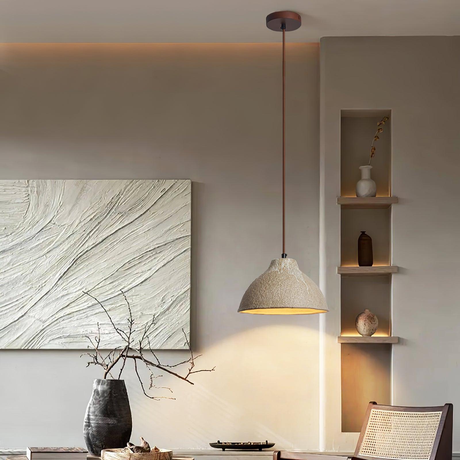 Raku Retro Ceramic Pendant Lamp - Blowlighting