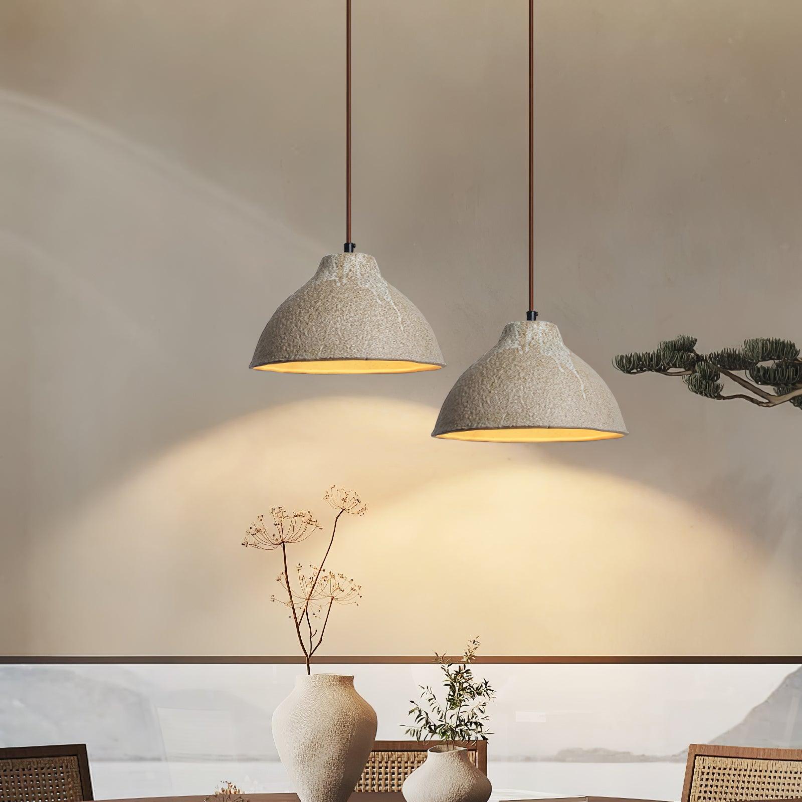 Raku Retro Ceramic Pendant Lamp - Blowlighting