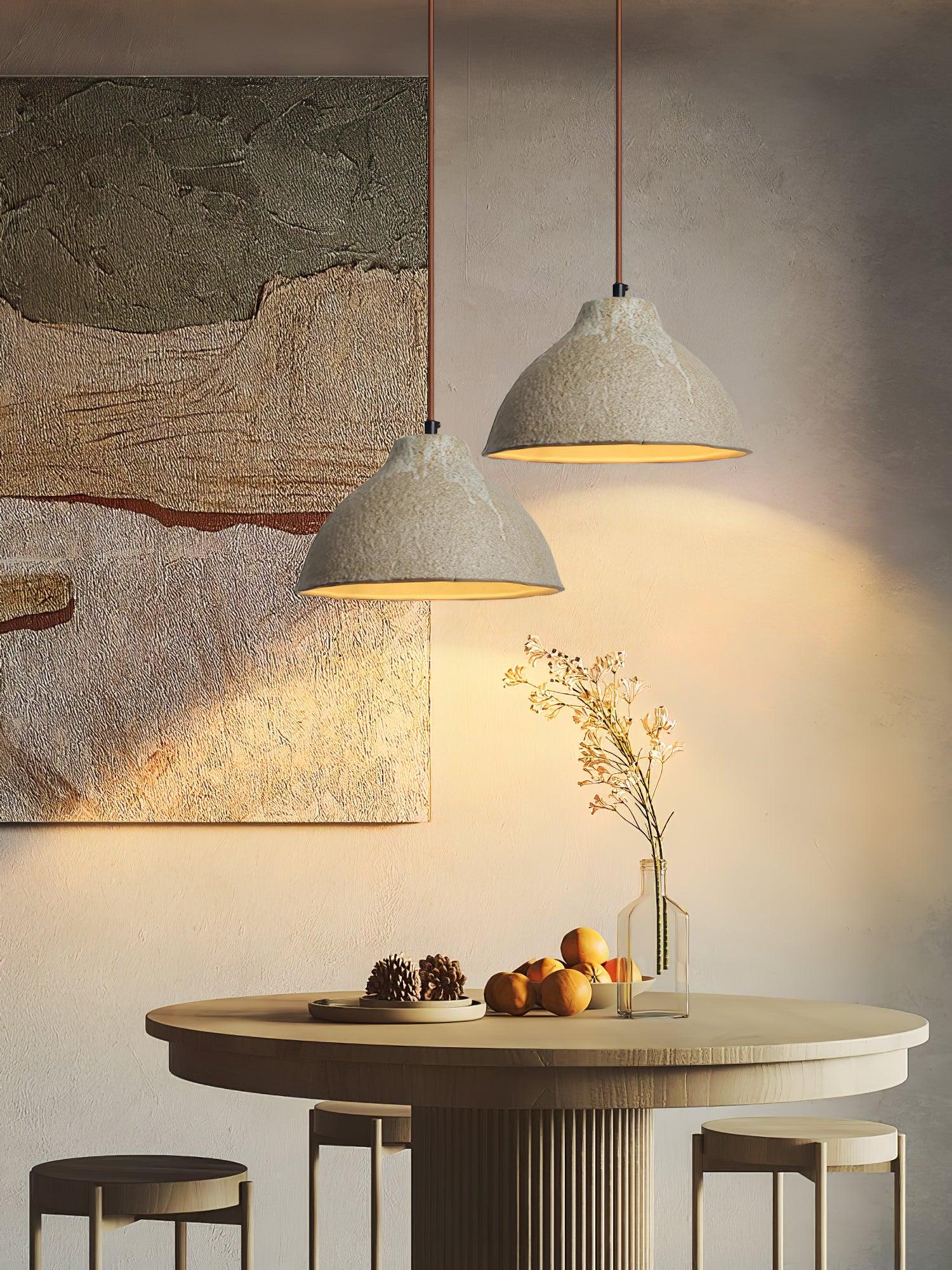 Raku Retro Ceramic Pendant Lamp - Blowlighting
