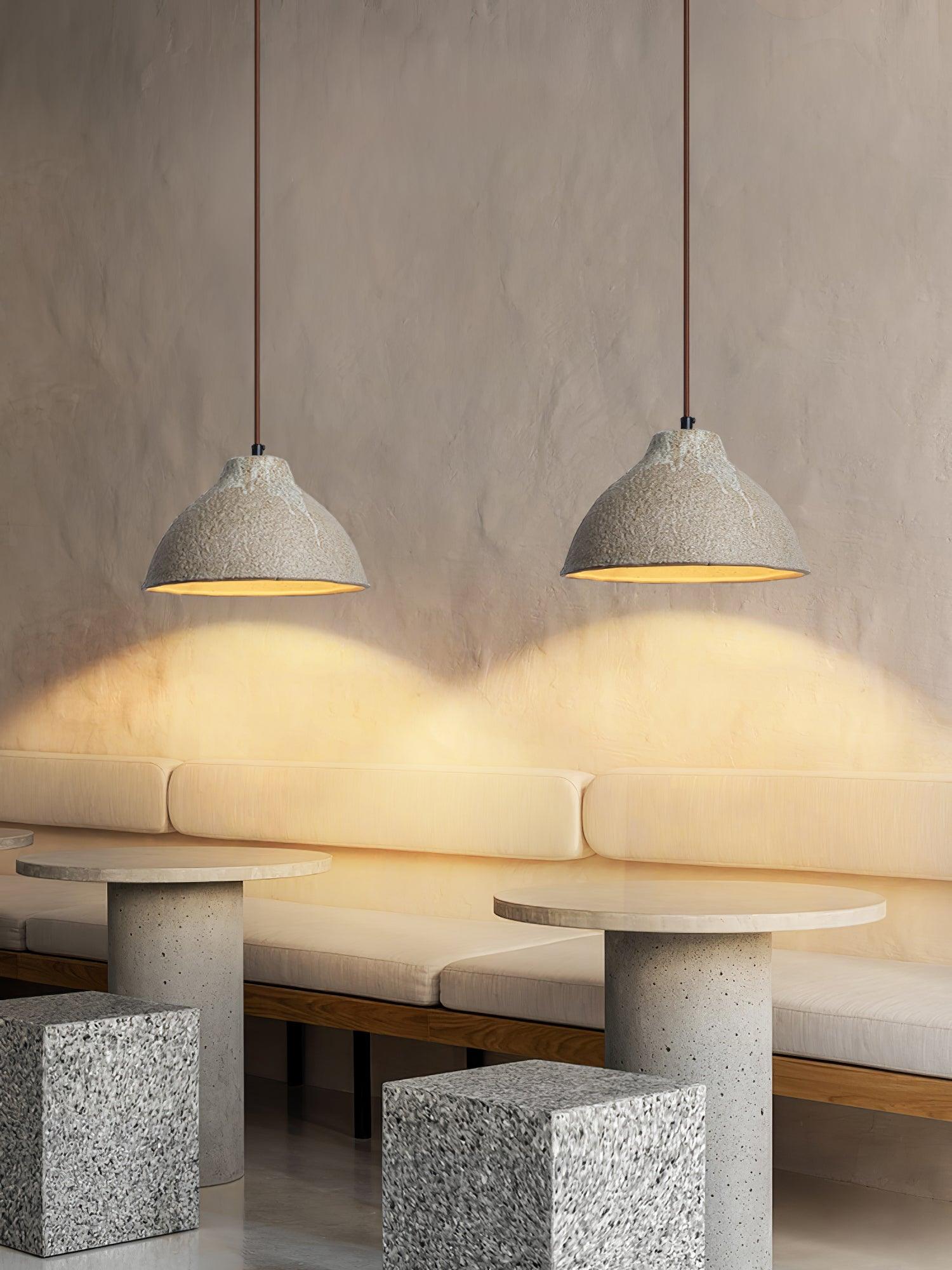Raku Retro Ceramic Pendant Lamp - Blowlighting