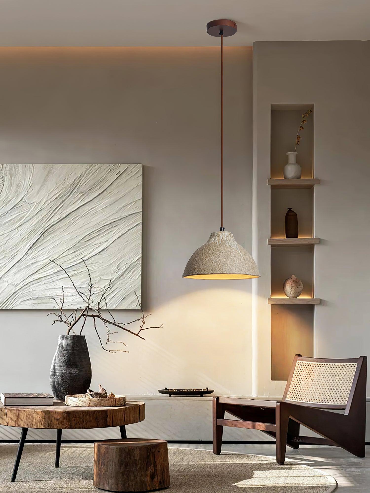 Raku Retro Ceramic Pendant Lamp - Blowlighting