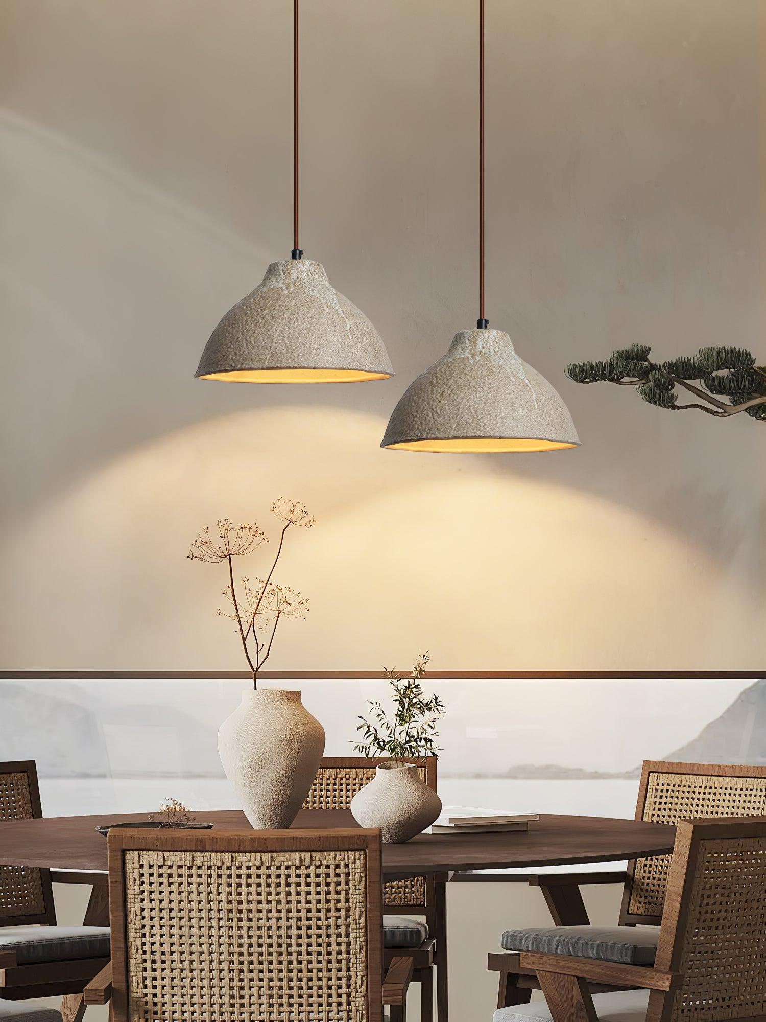 Raku Retro Ceramic Pendant Lamp - Blowlighting