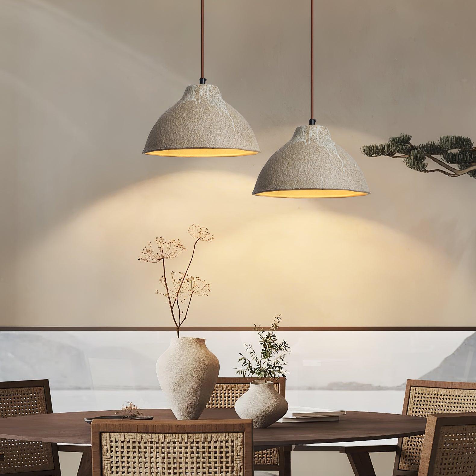 Raku Retro Ceramic Pendant Lamp - Blowlighting