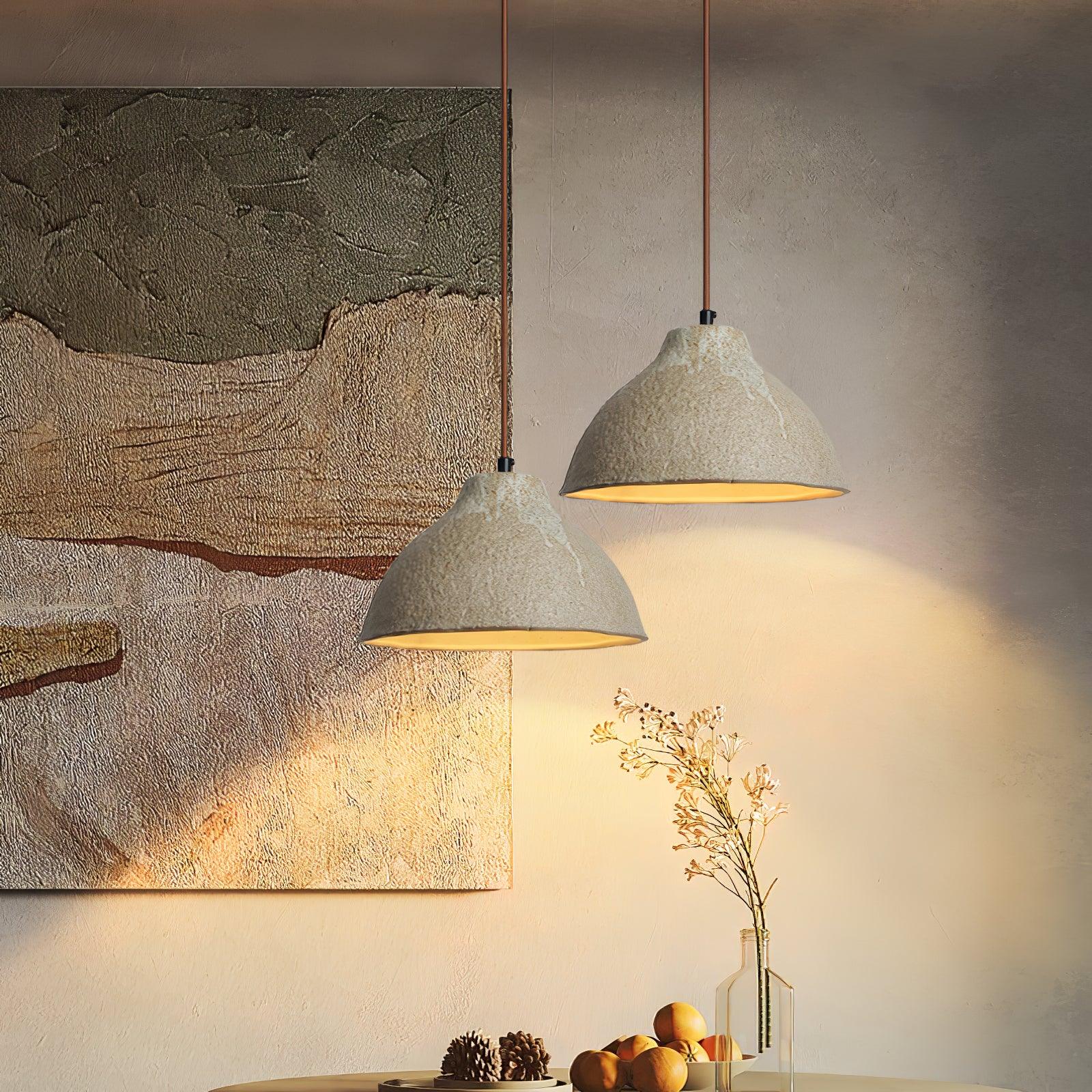 Raku Retro Ceramic Pendant Lamp - Blowlighting