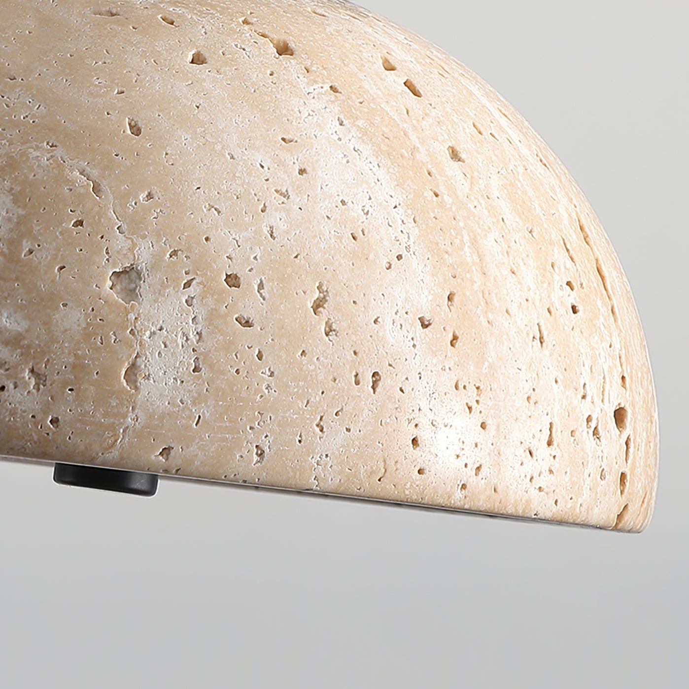 Tersus Travertine Hourglass Pendant Light Double-dome - Blowlighting