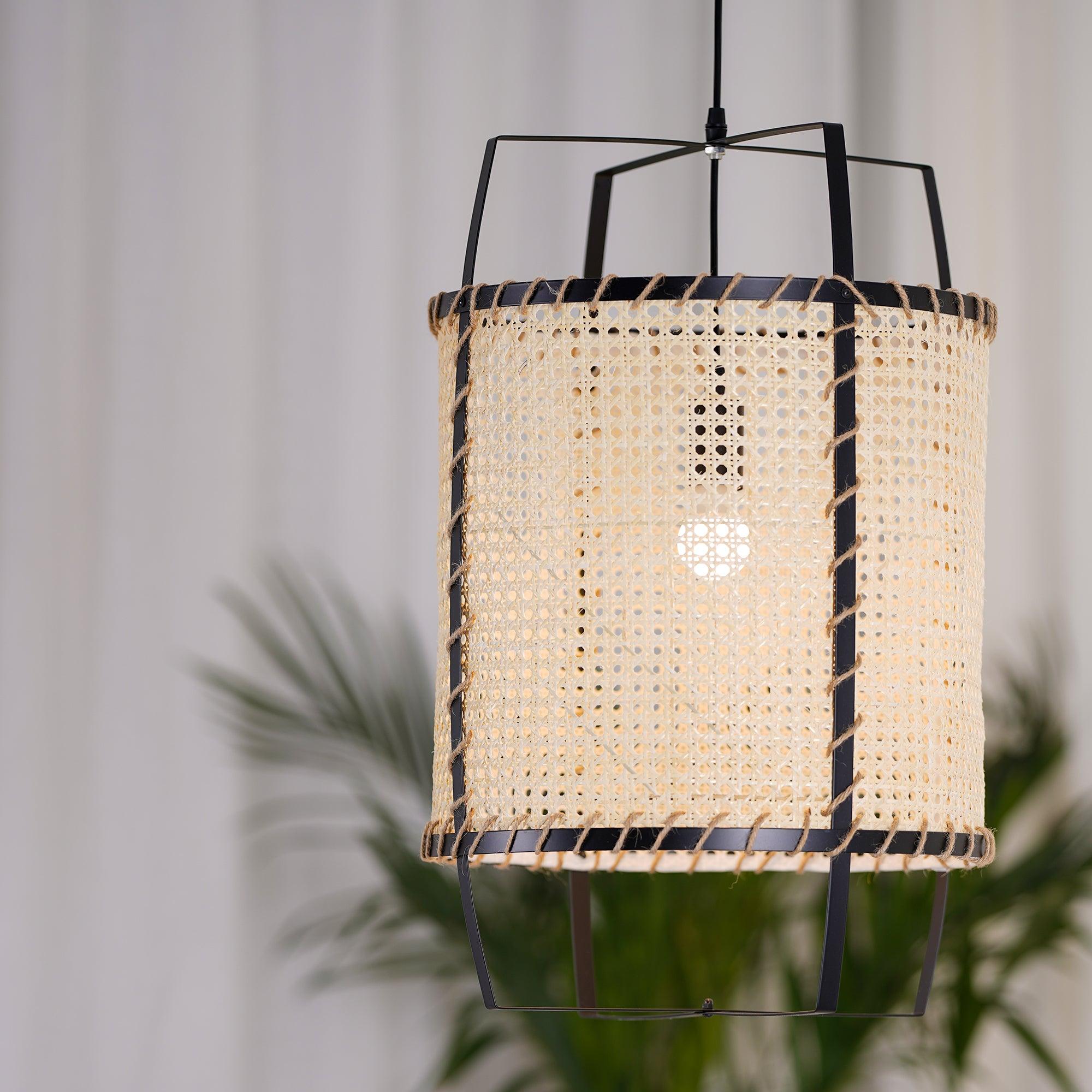 Rattan Cane Pendant Light - Blowlighting