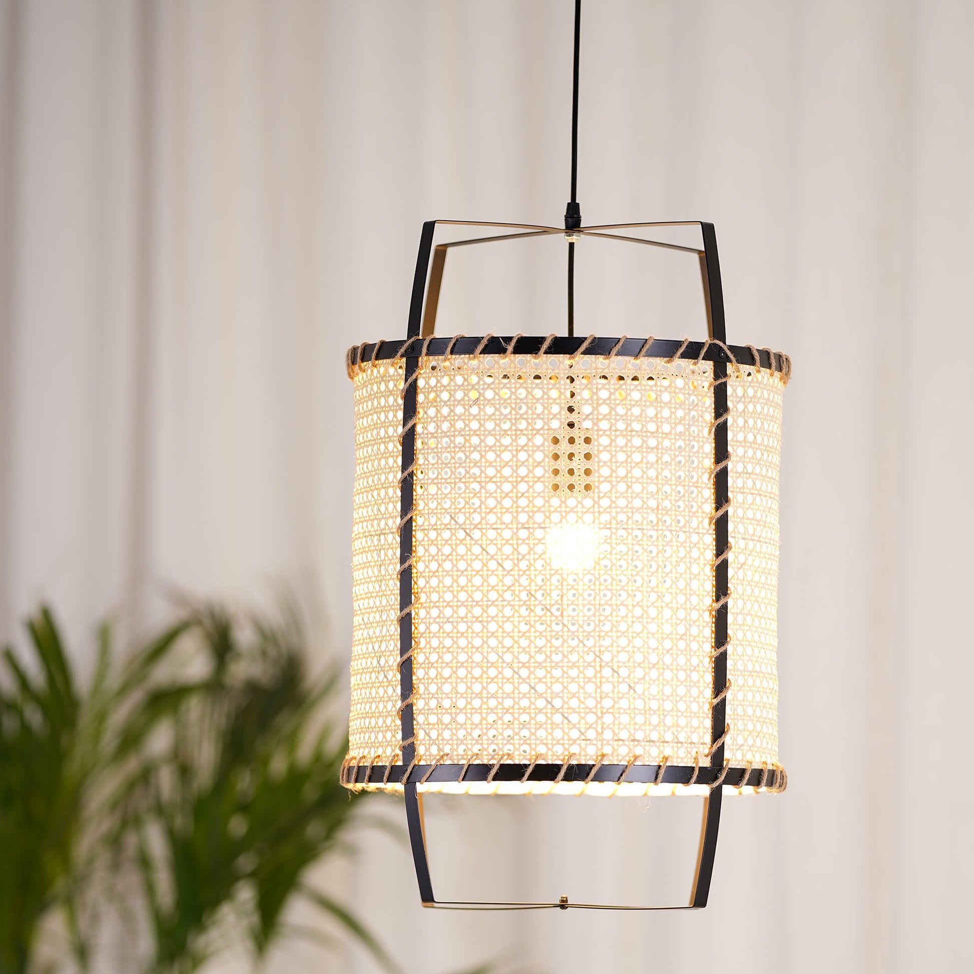 Rattan Cane Pendant Light - Blowlighting