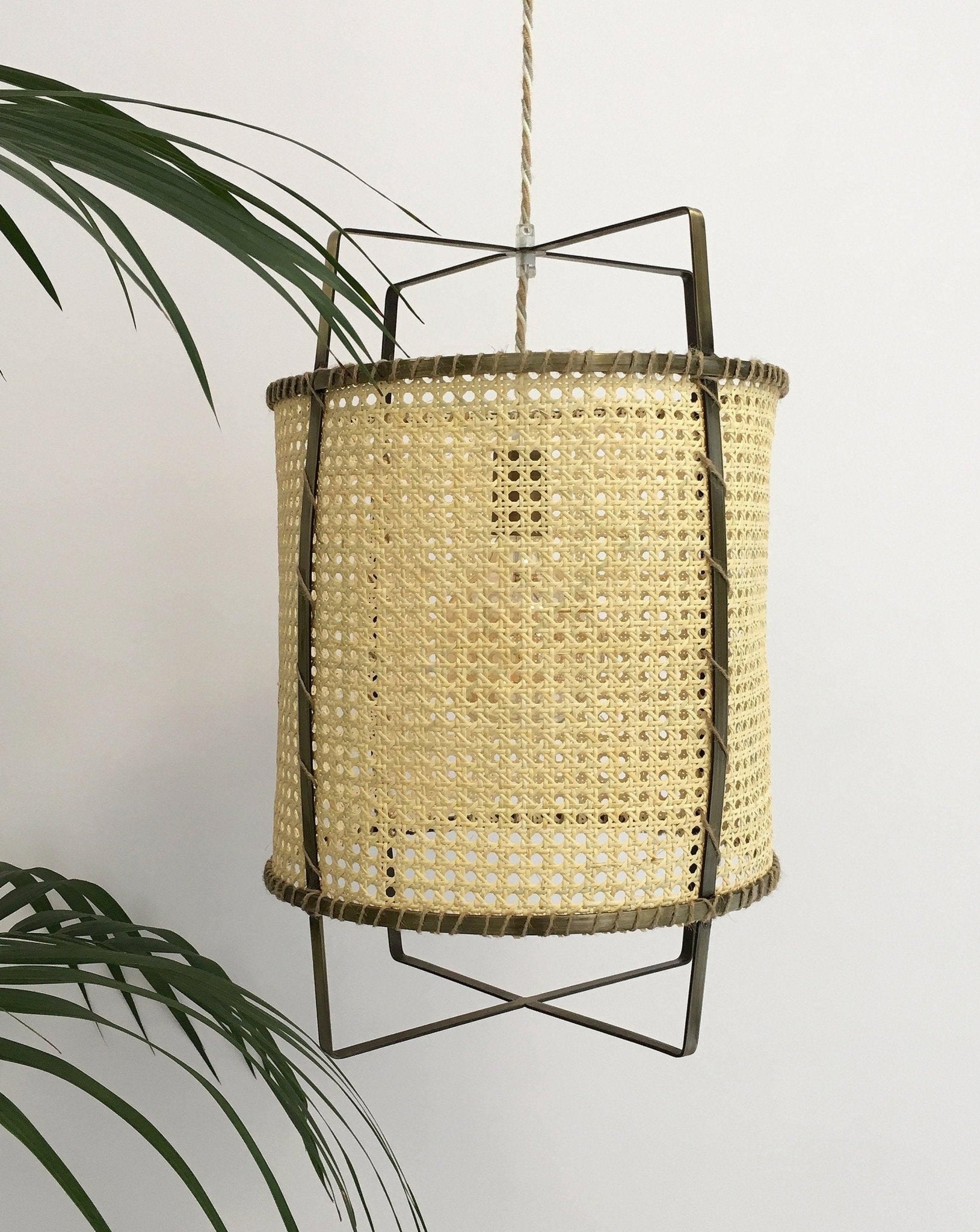 Rattan Cane Pendant Light - Blowlighting