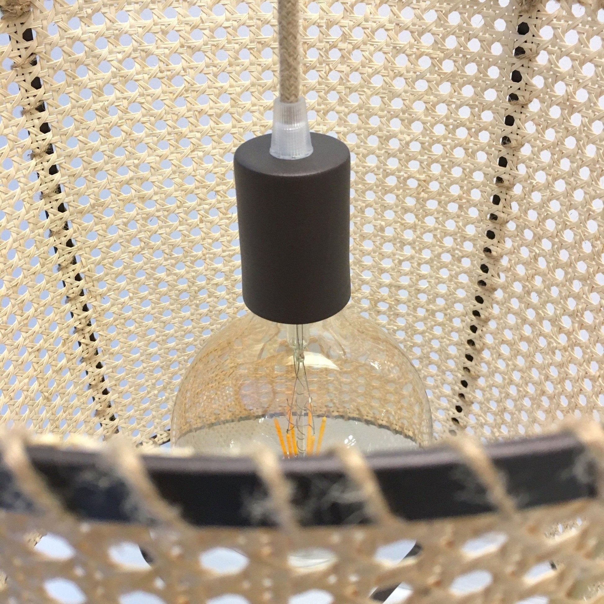 Rattan Cane Pendant Light - Blowlighting