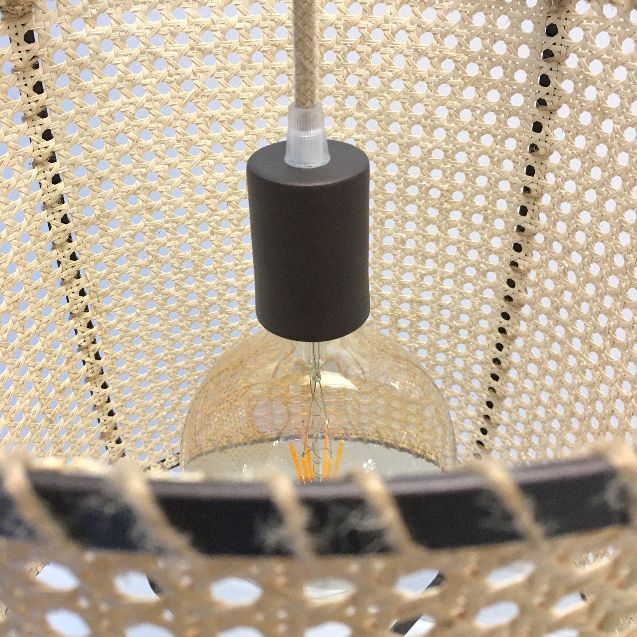 Rattan Cane Pendant Light - Blowlighting