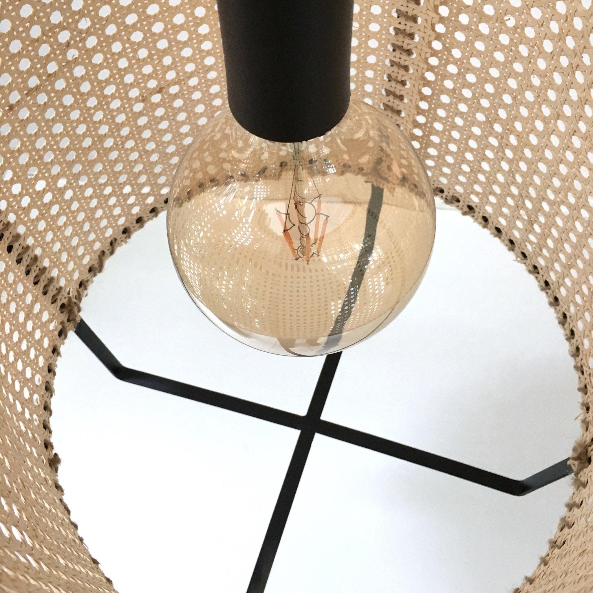 Rattan Cane Pendant Light - Blowlighting