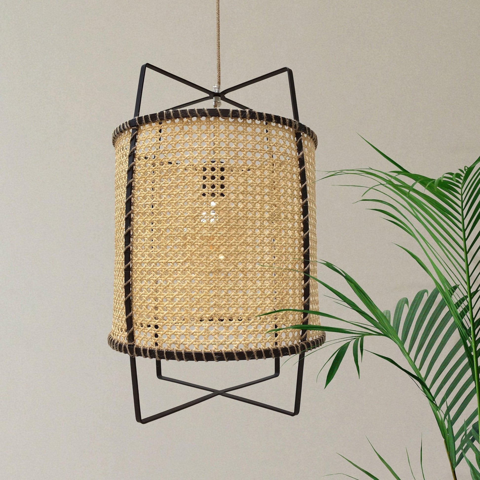 Rattan Cane Pendant Light - Blowlighting