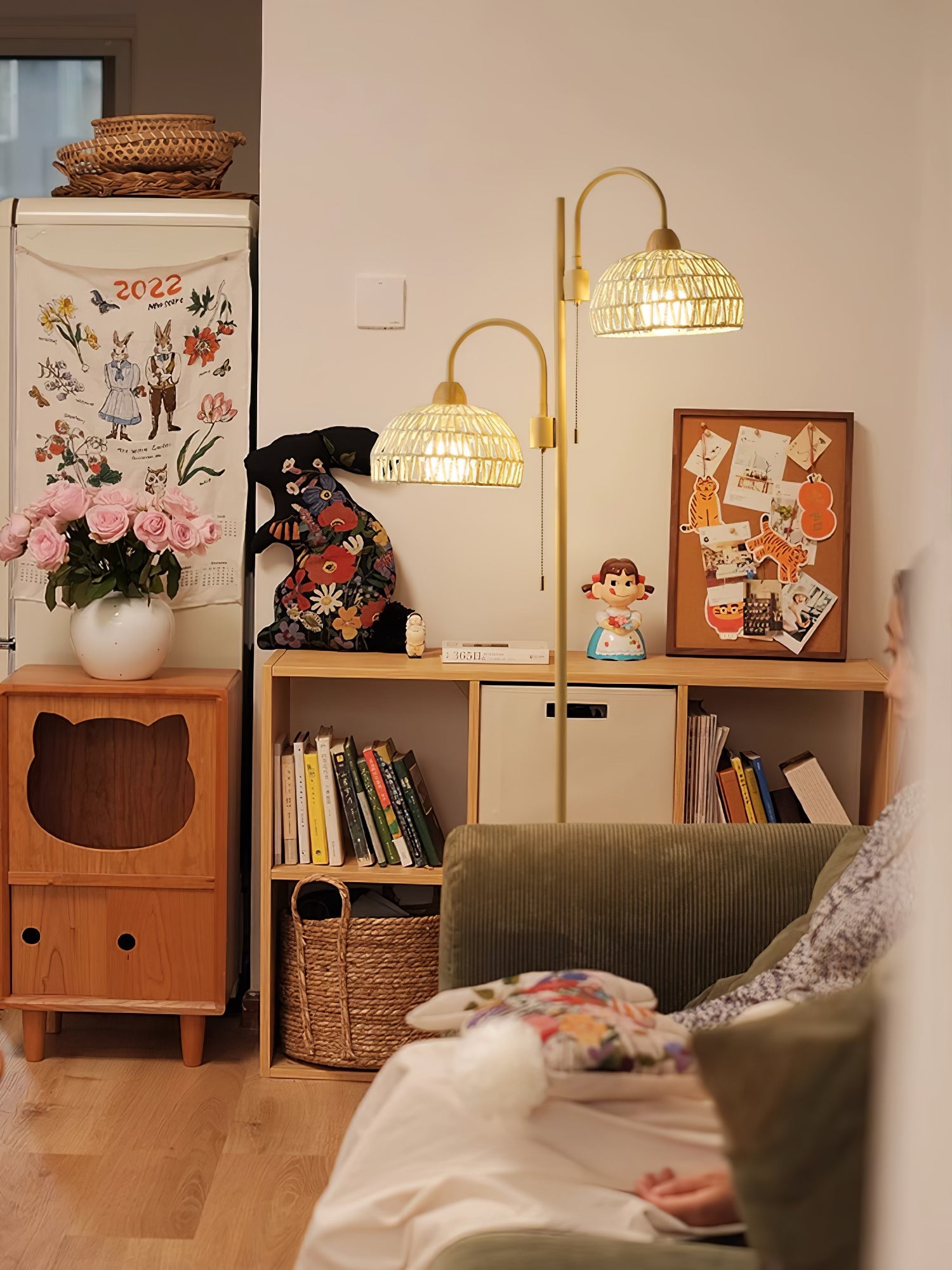 Rattan Arch Floor Lamp - Blowlighting