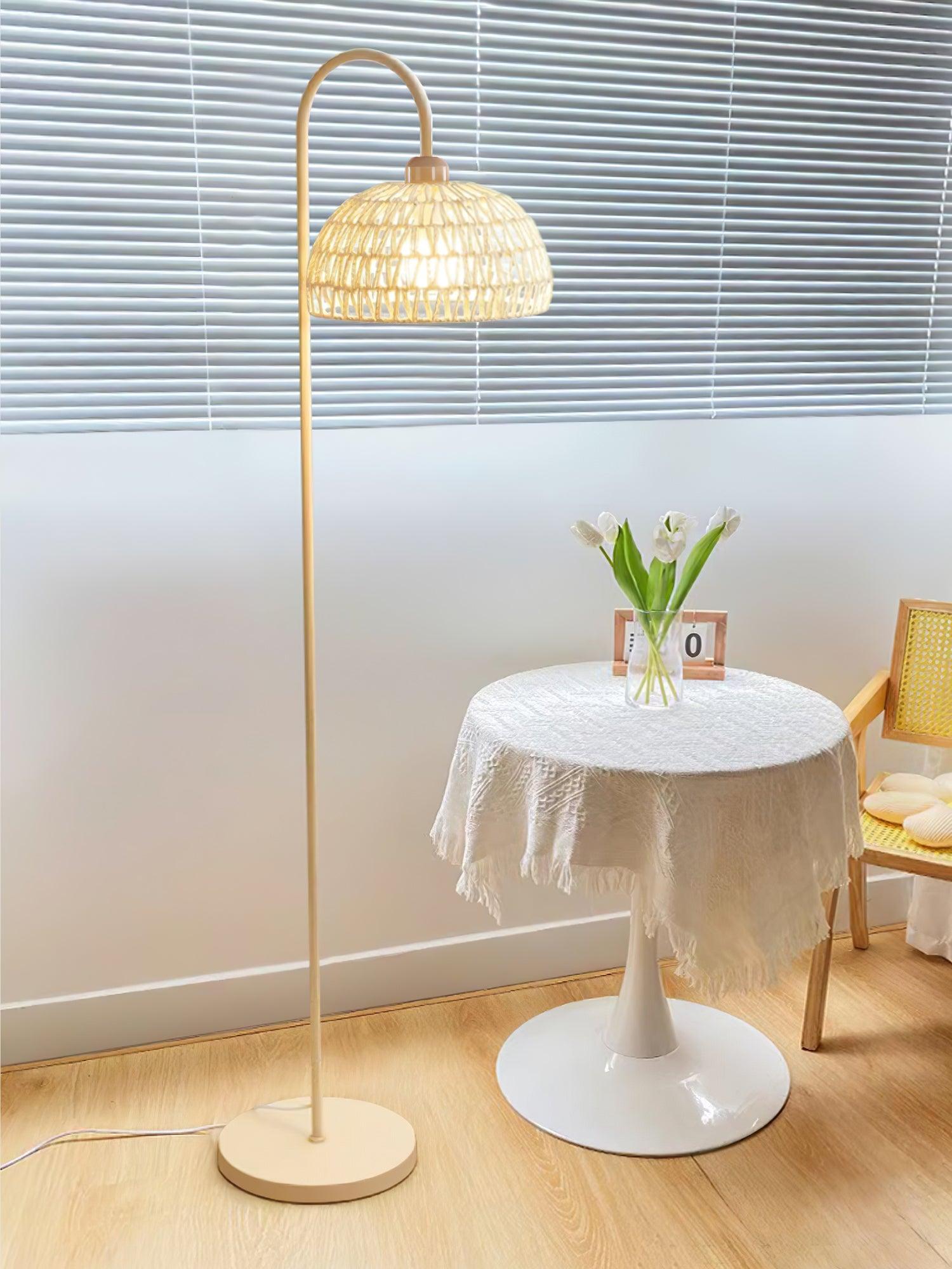 Rattan Arch Floor Lamp - Blowlighting