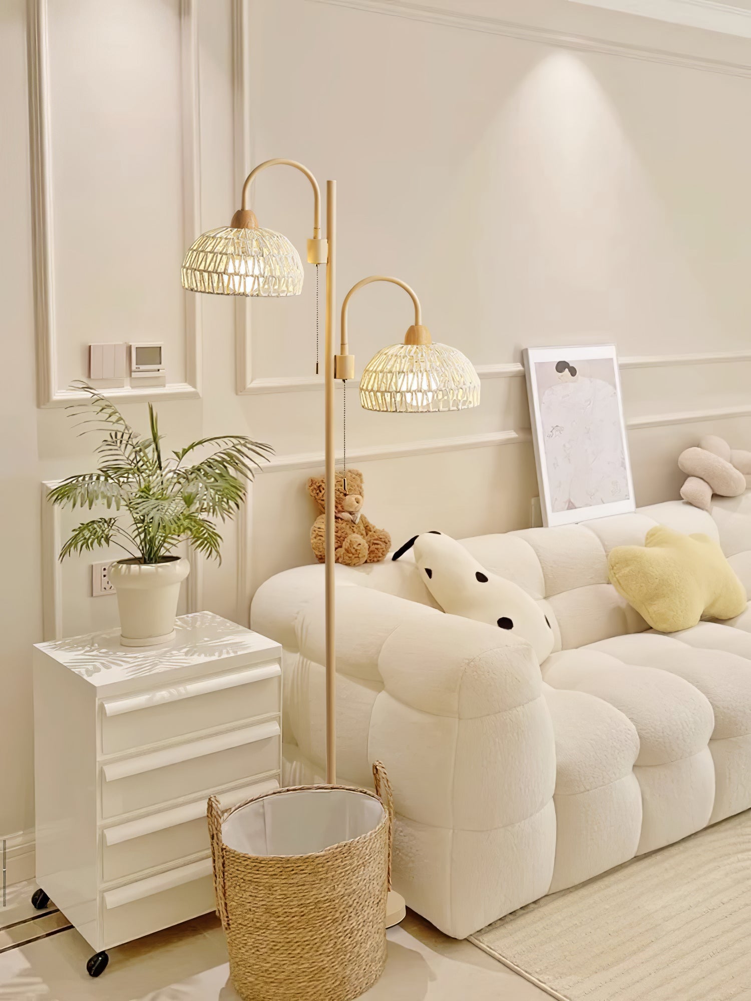 Rattan Arch Floor Lamp - Blowlighting