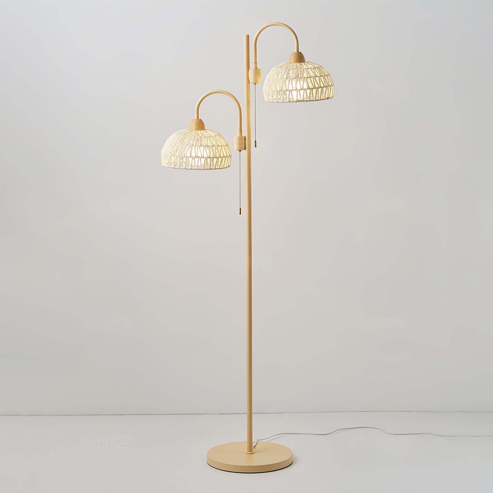 Rattan Arch Floor Lamp - Blowlighting