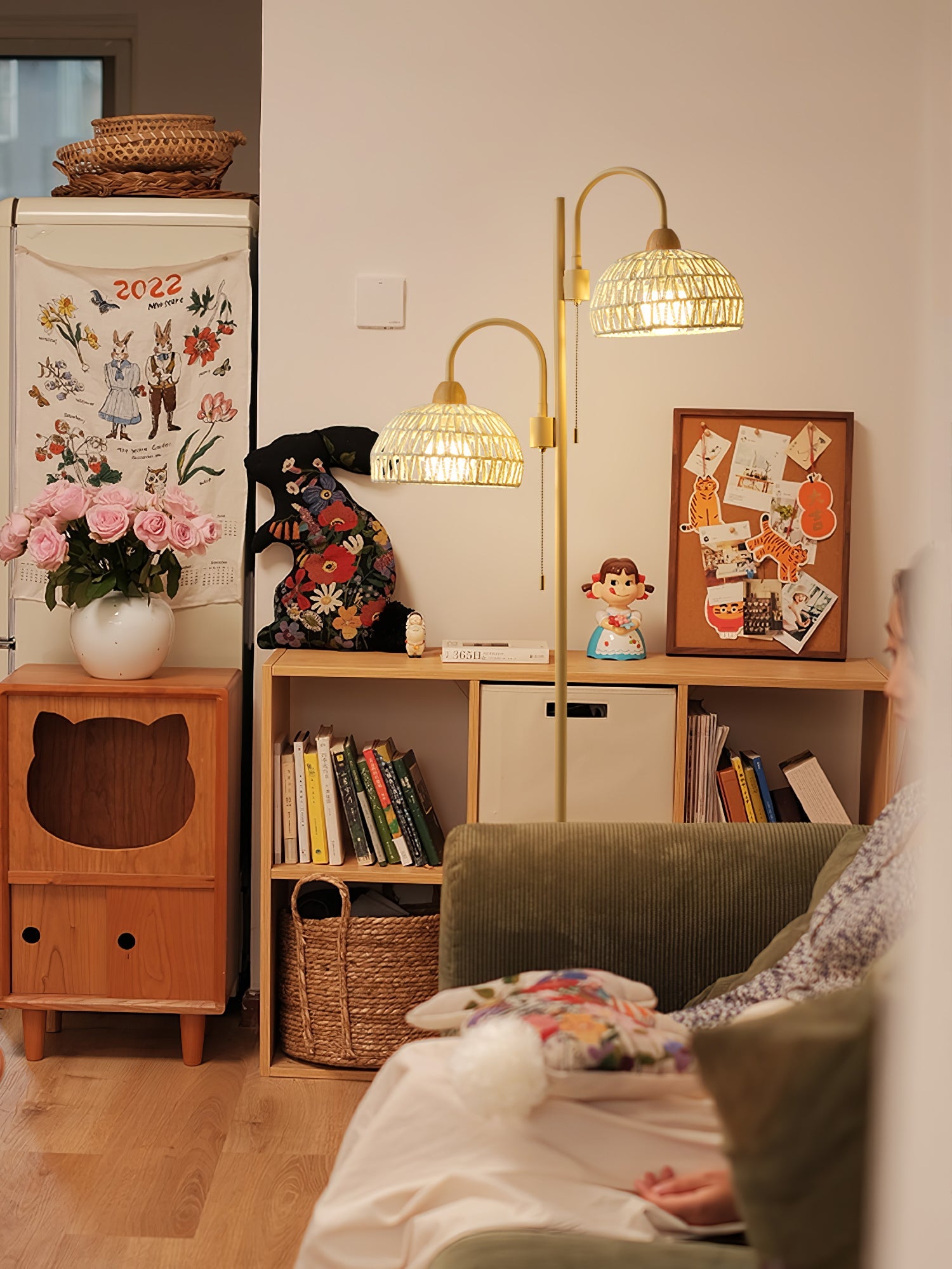 Rattan Arch Floor Lamp - Blowlighting