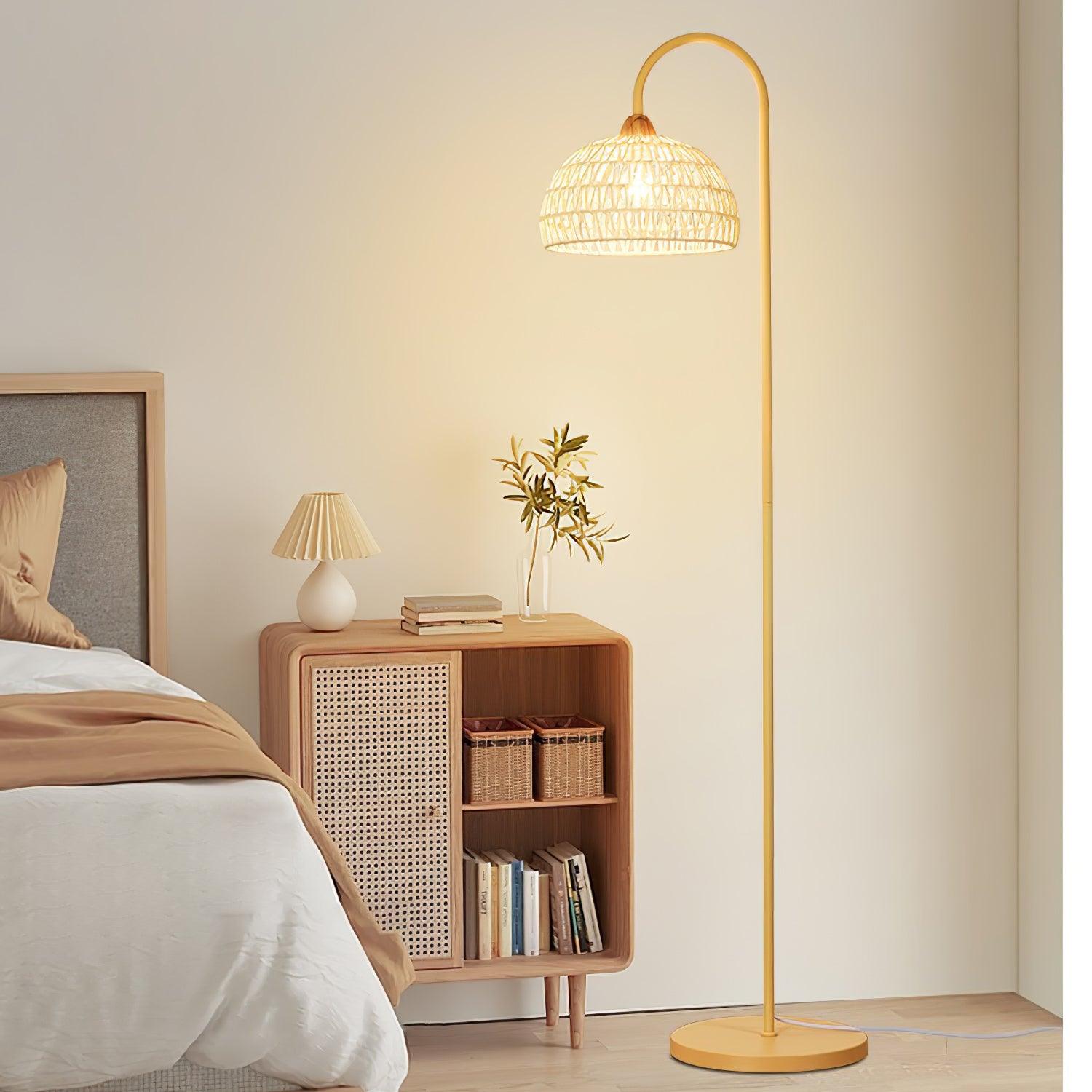 Rattan Arch Floor Lamp - Blowlighting