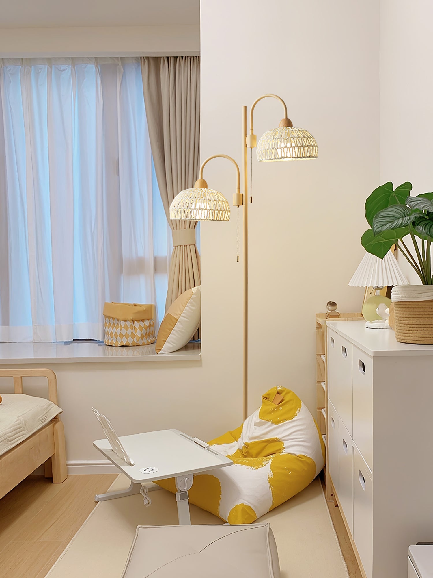 Rattan Arch Floor Lamp - Blowlighting