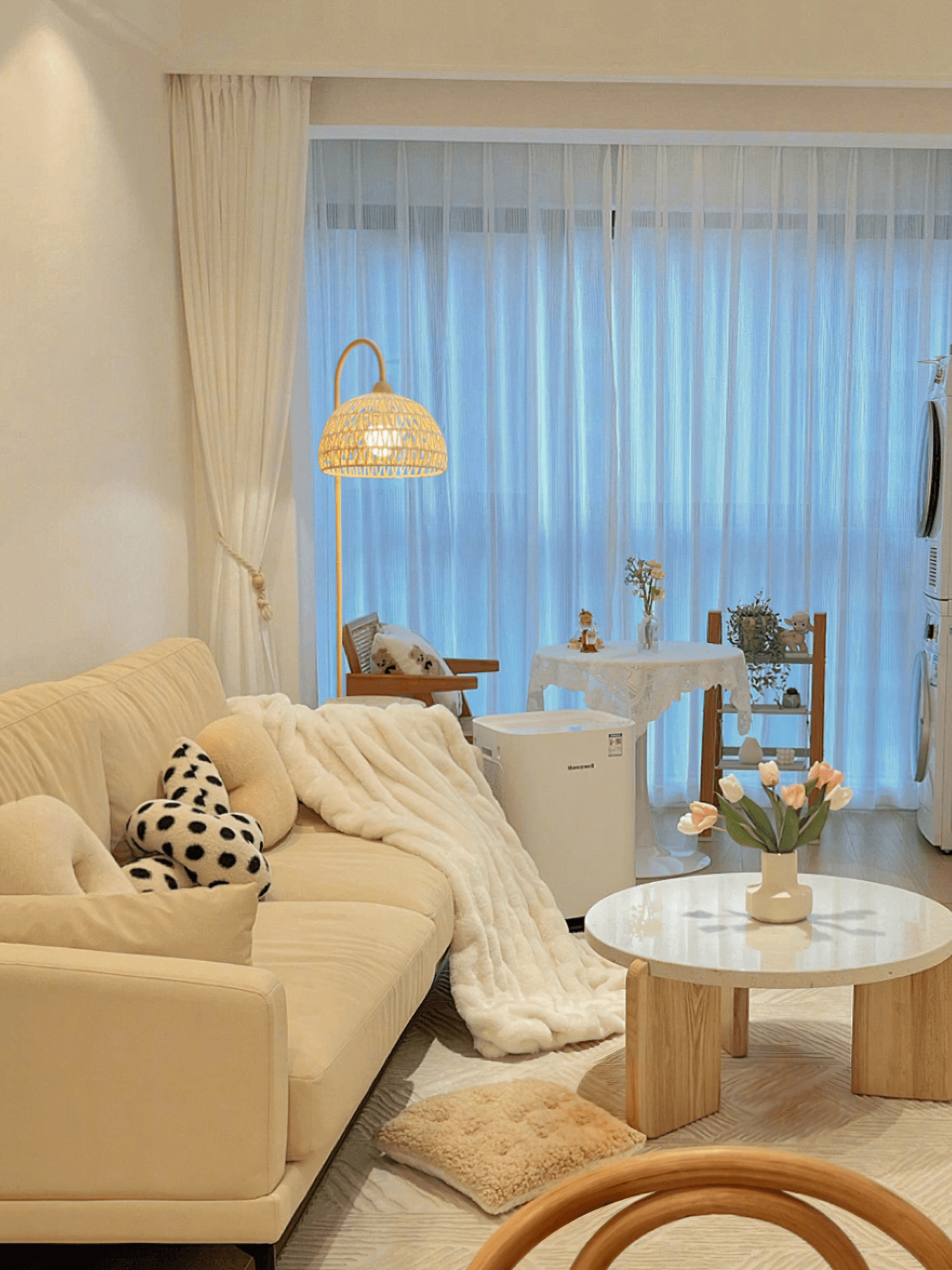 Rattan Arch Floor Lamp - Blowlighting