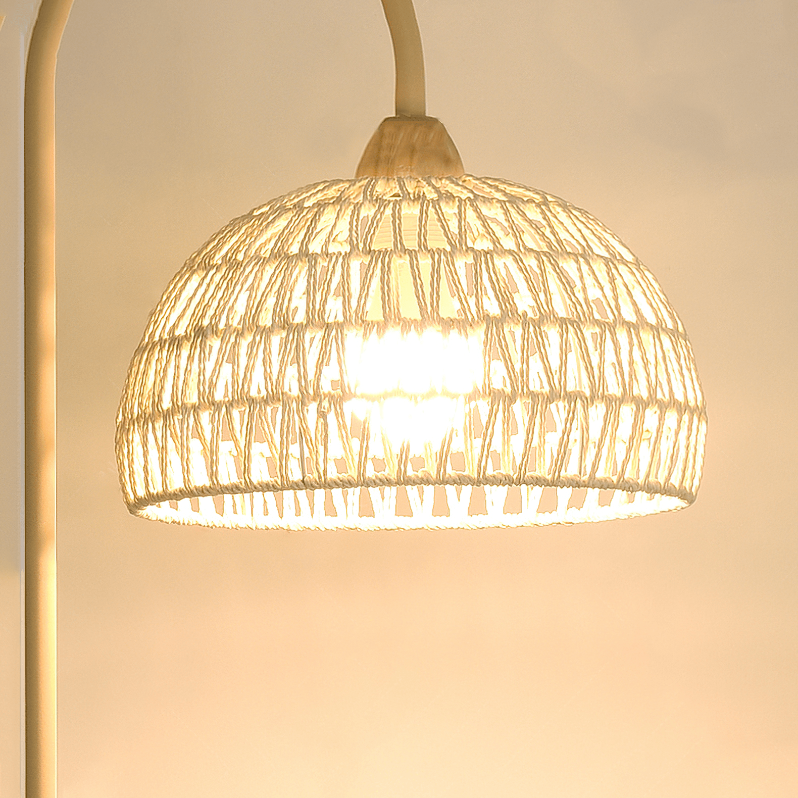 Rattan Arch Floor Lamp - Blowlighting