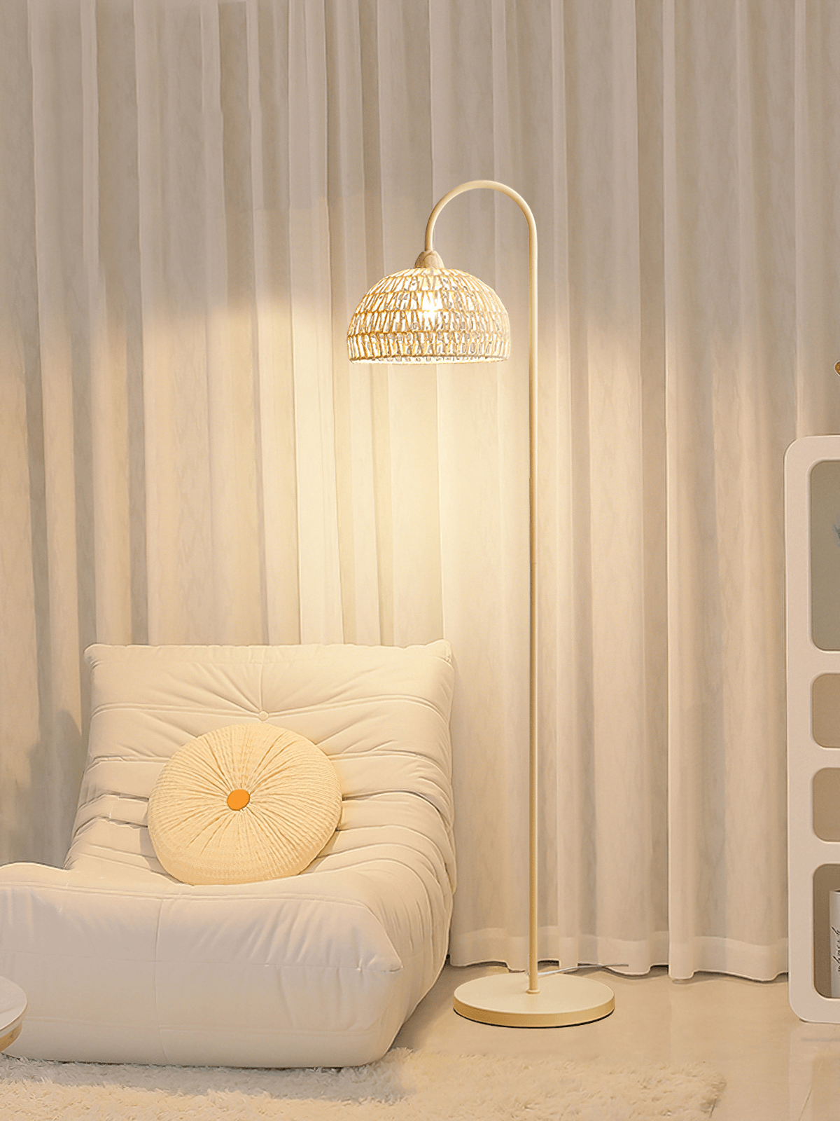 Rattan Arch Floor Lamp - Blowlighting