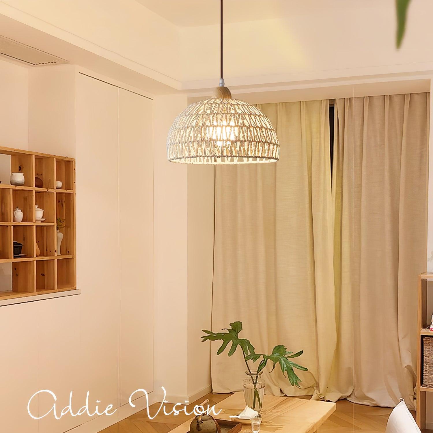 Rattan Arch Pendant Lamp - Blowlighting