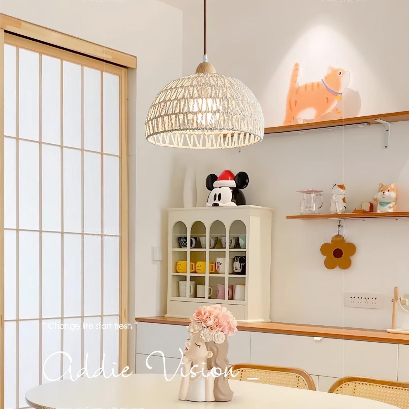 Rattan Arch Pendant Lamp - Blowlighting