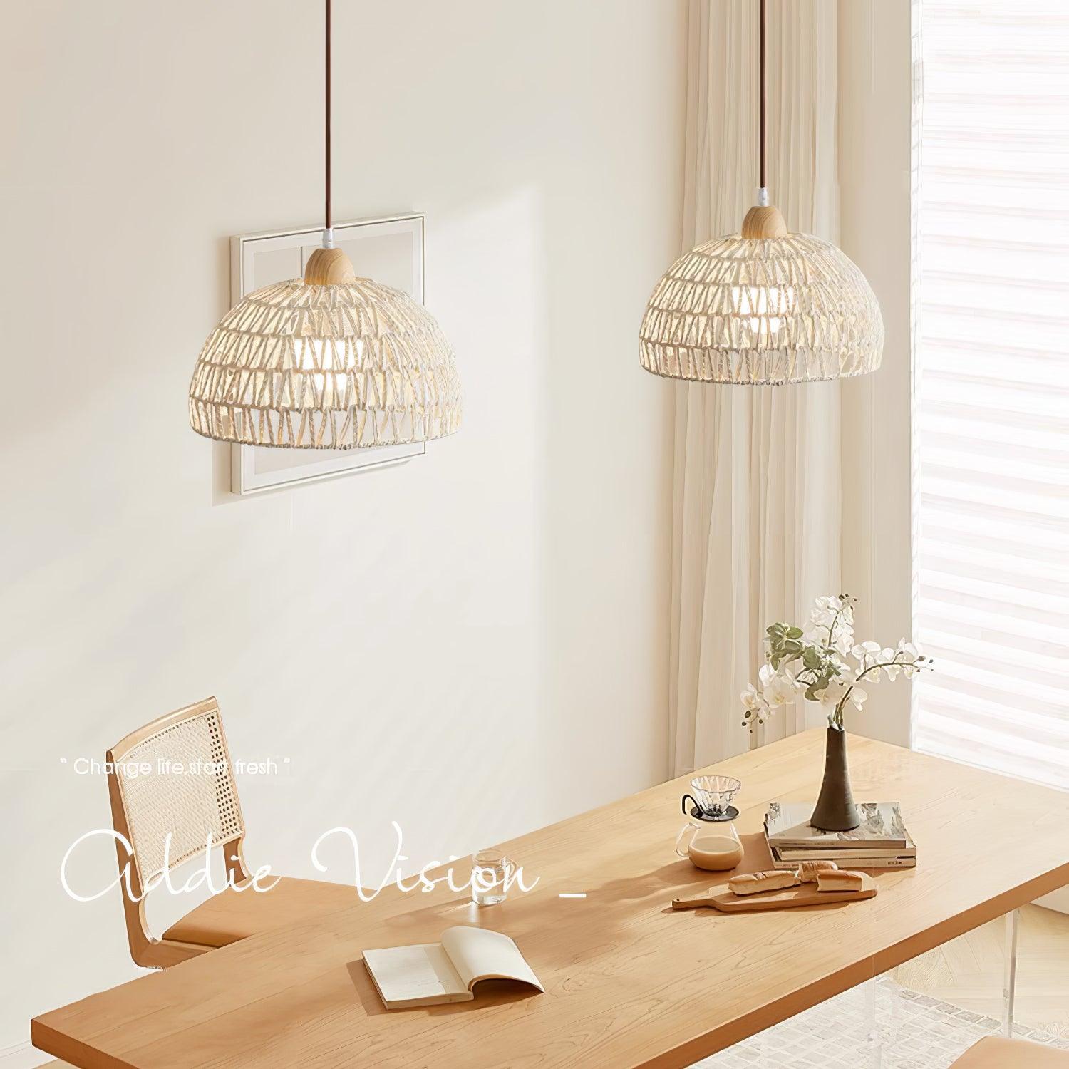Rattan Arch Pendant Lamp - Blowlighting