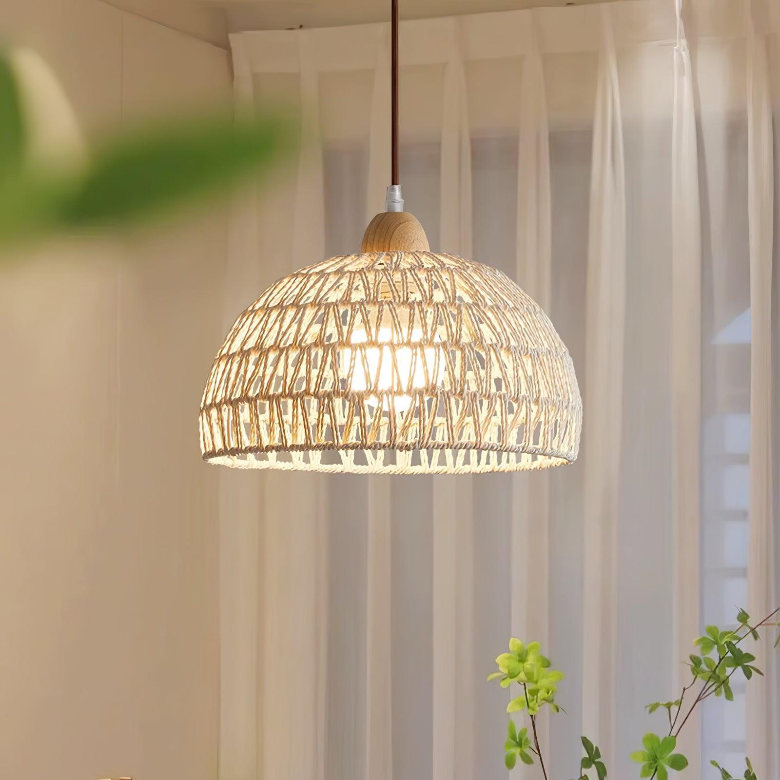 Rattan Arch Pendant Lamp - Blowlighting