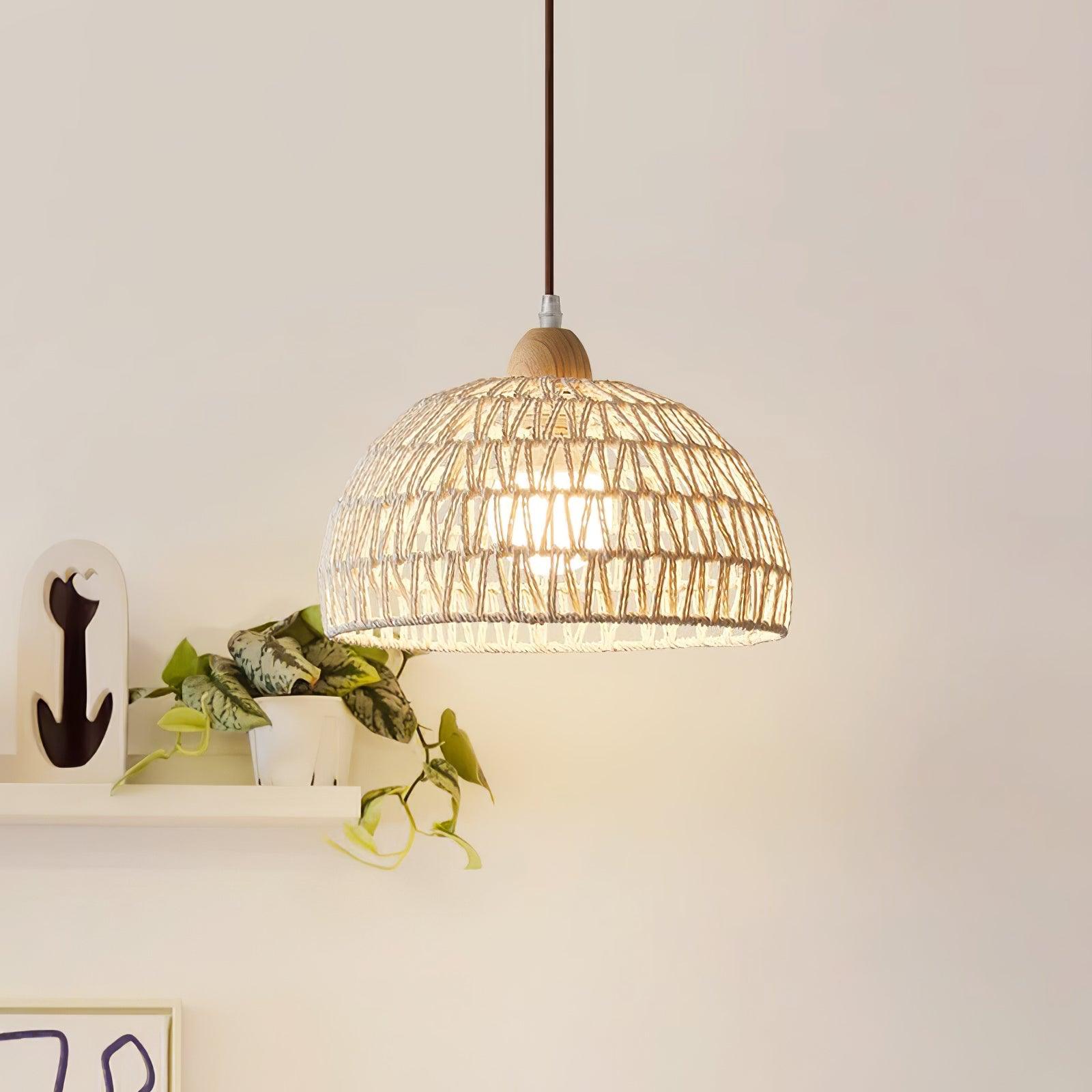 Rattan Arch Pendant Lamp - Blowlighting