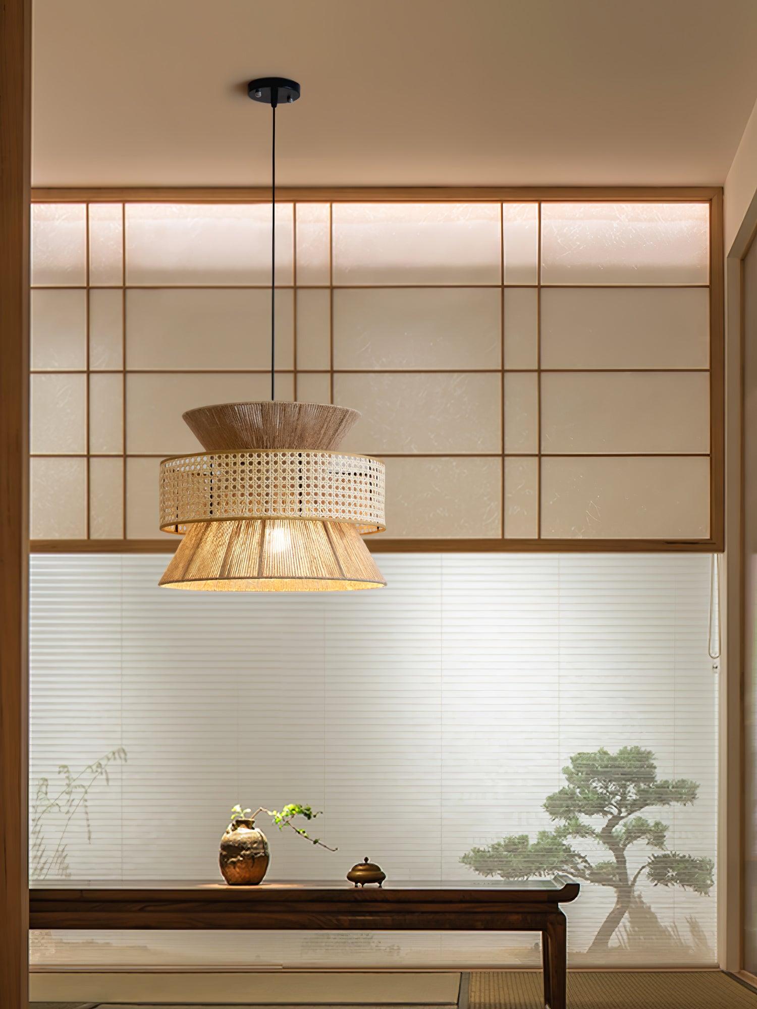 Aria Bohemian Bamboo Pendant Lamp - Blowlighting