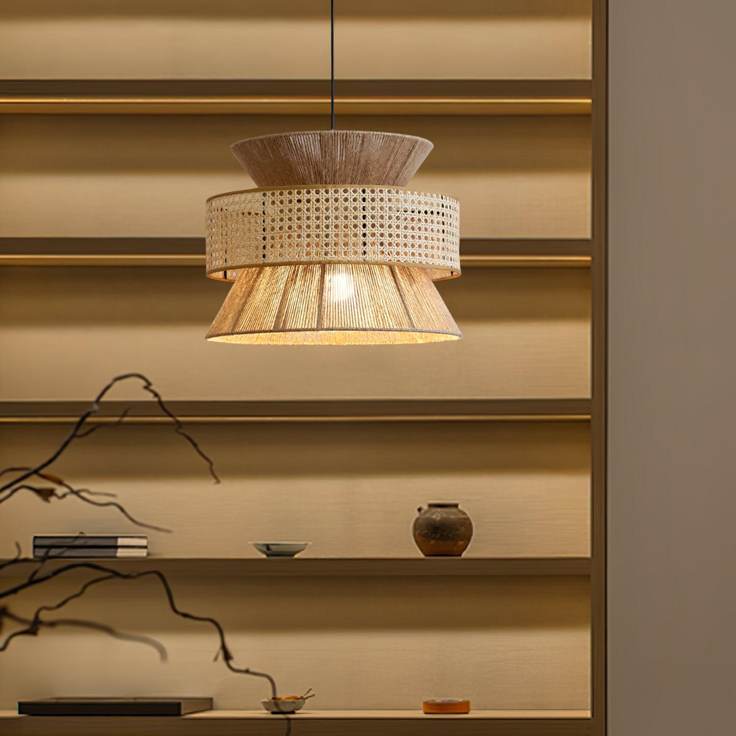 Aria Bohemian Bamboo Pendant Lamp - Blowlighting
