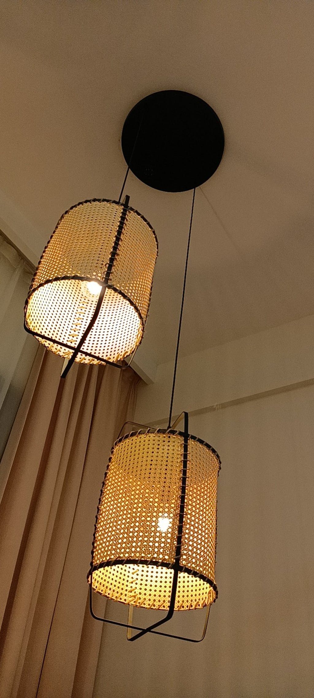 Rattan Cane Pendant Light - Blowlighting