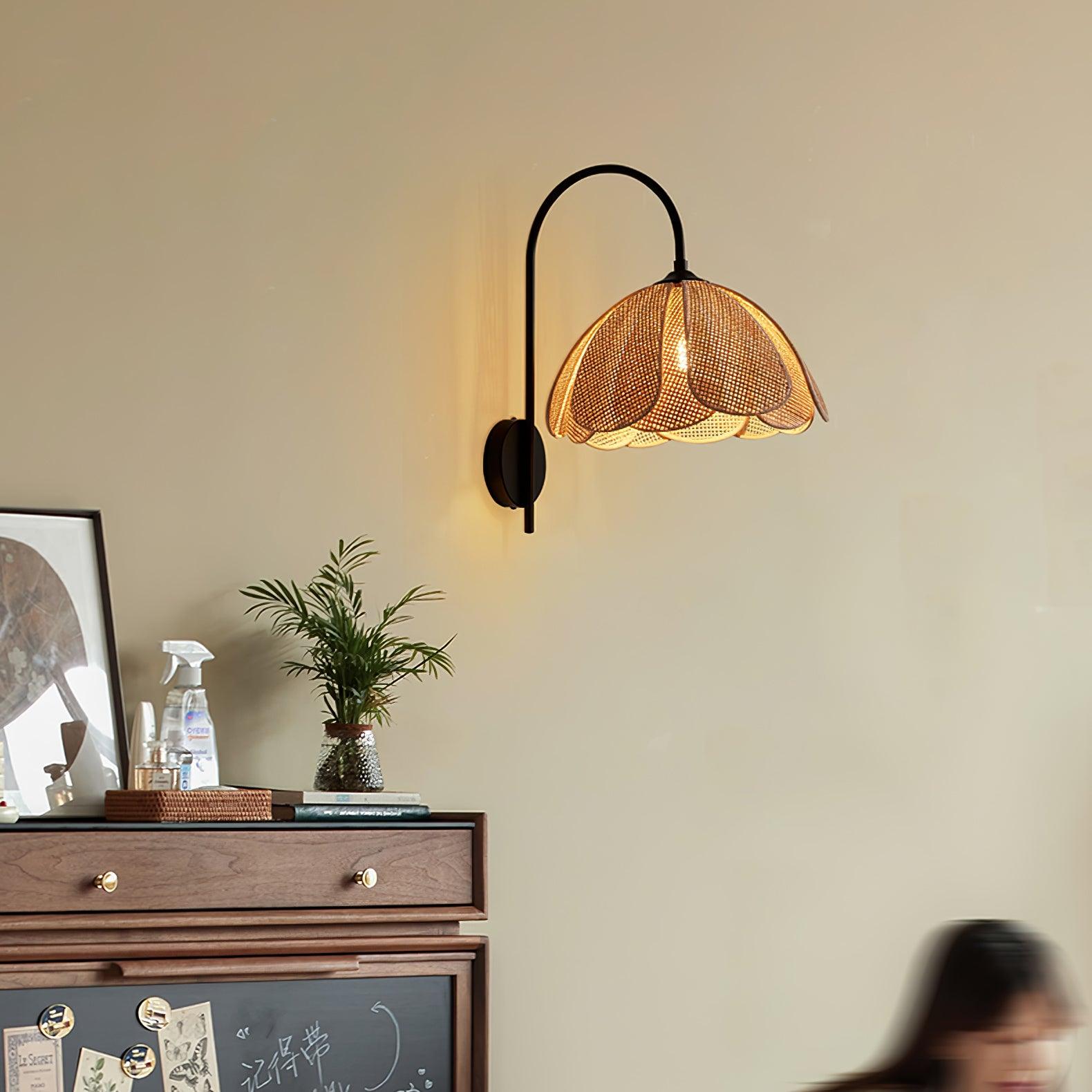 Rattan Petal Wall Lamp - Blowlighting
