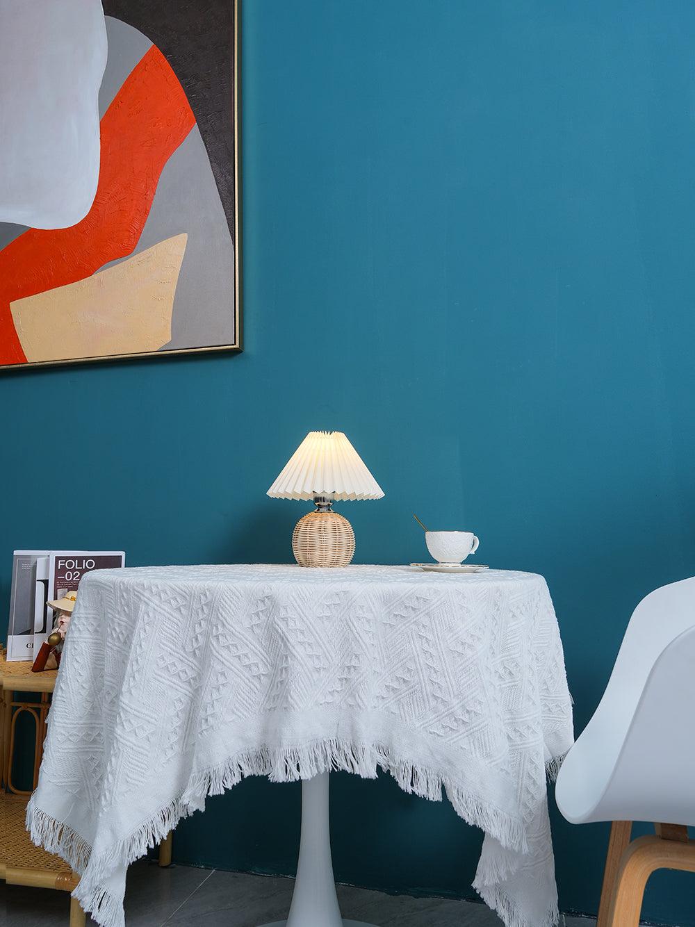Rattan Pleated Table lamp - Blowlighting