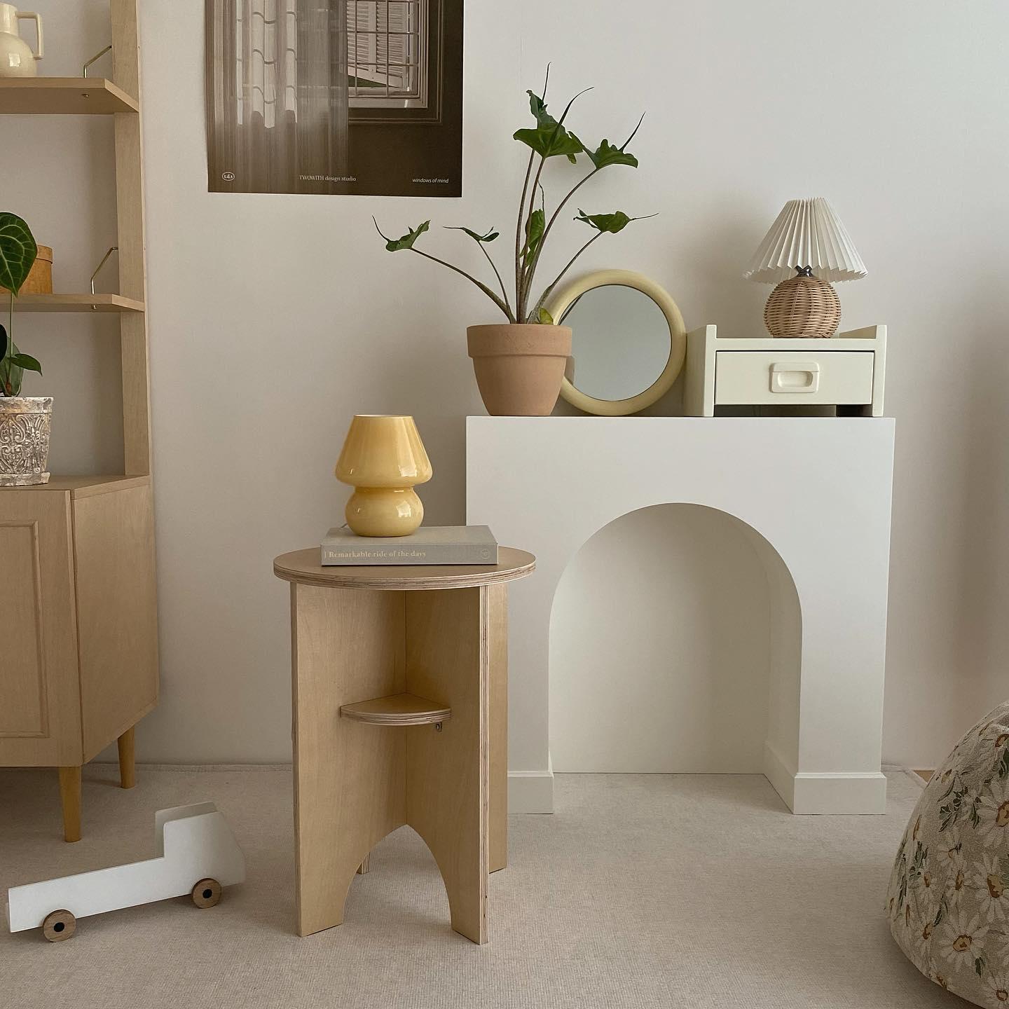 Rattan Pleated Table lamp - Blowlighting