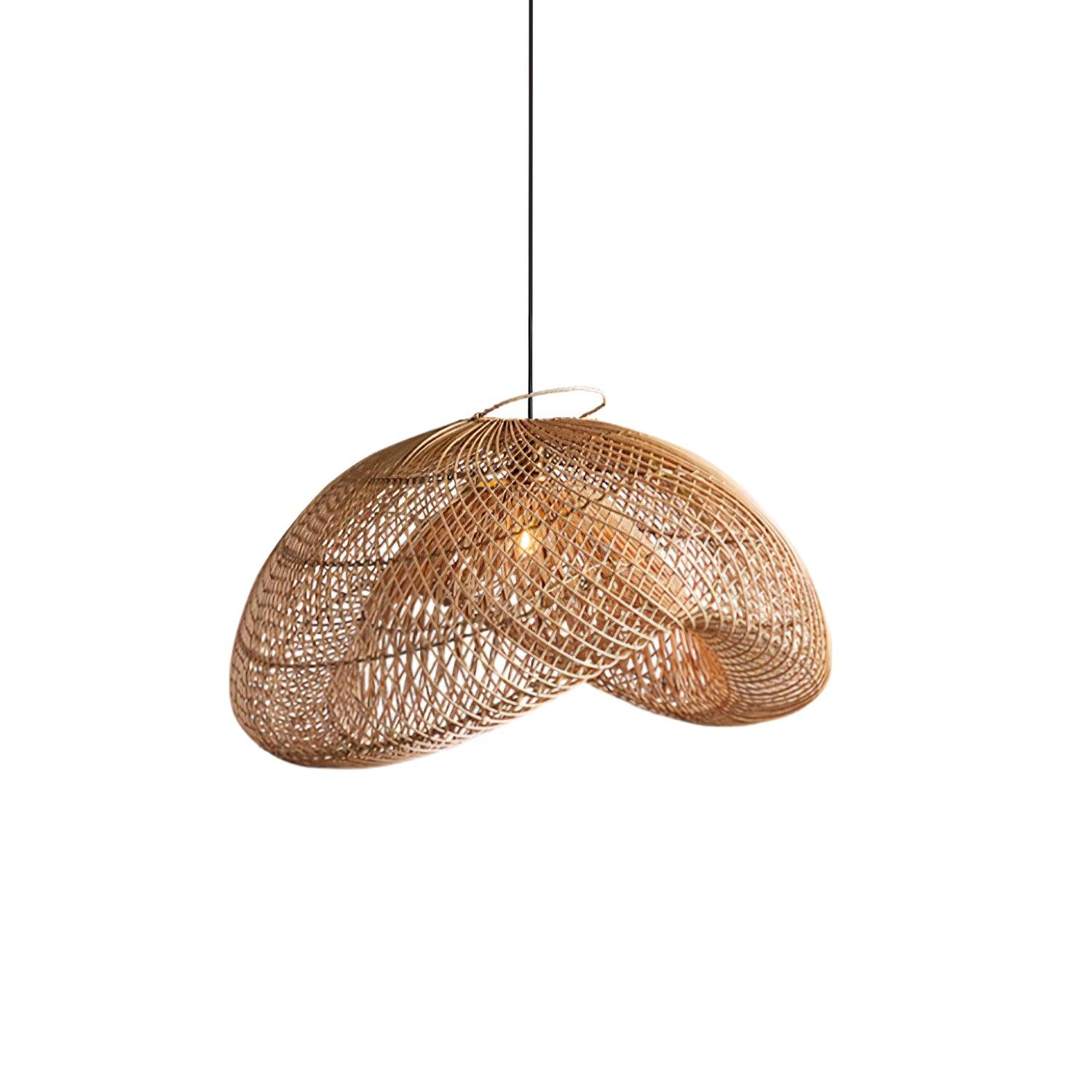Rattan Wave Pendant Light - Blowlighting