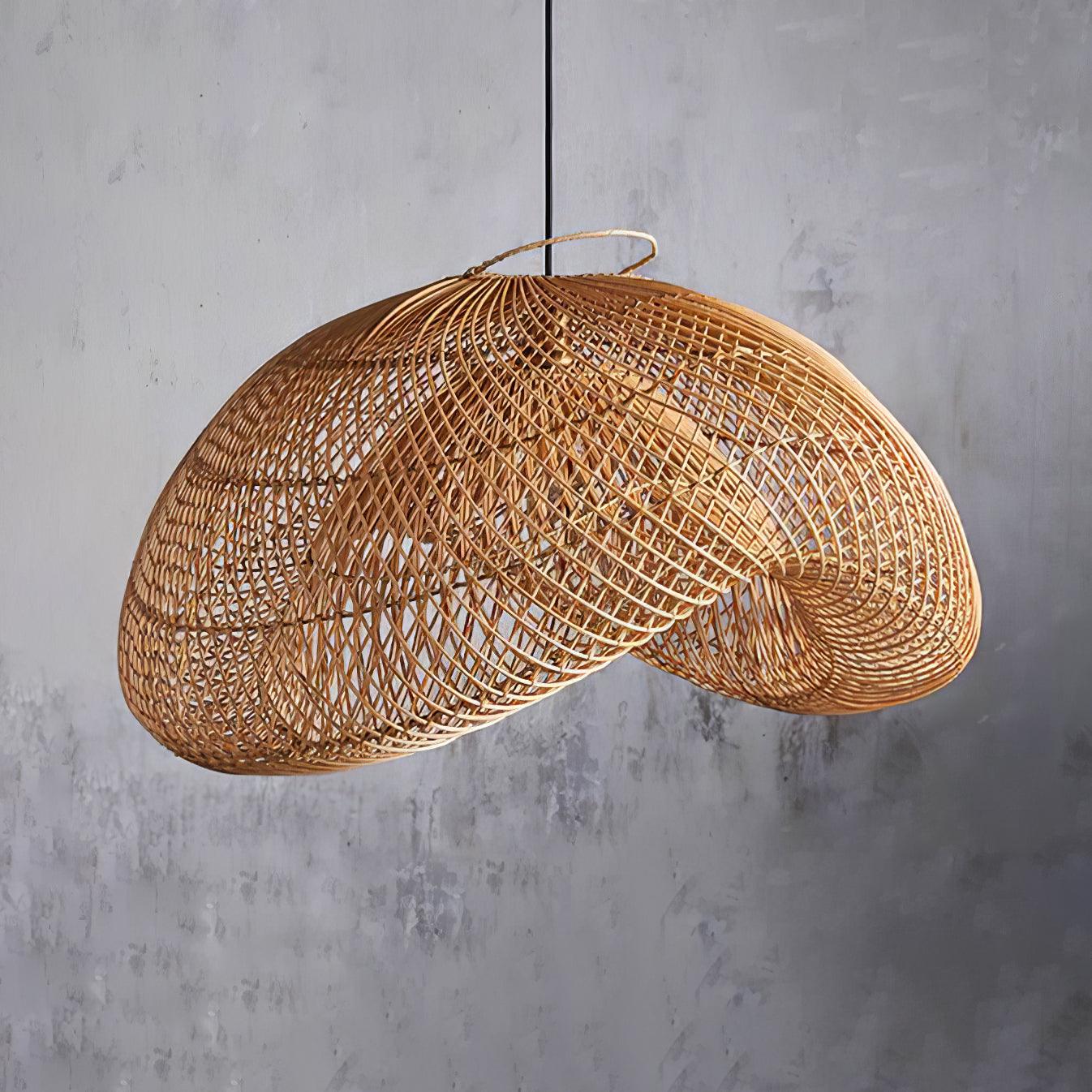 Rattan Wave Pendant Light - Blowlighting
