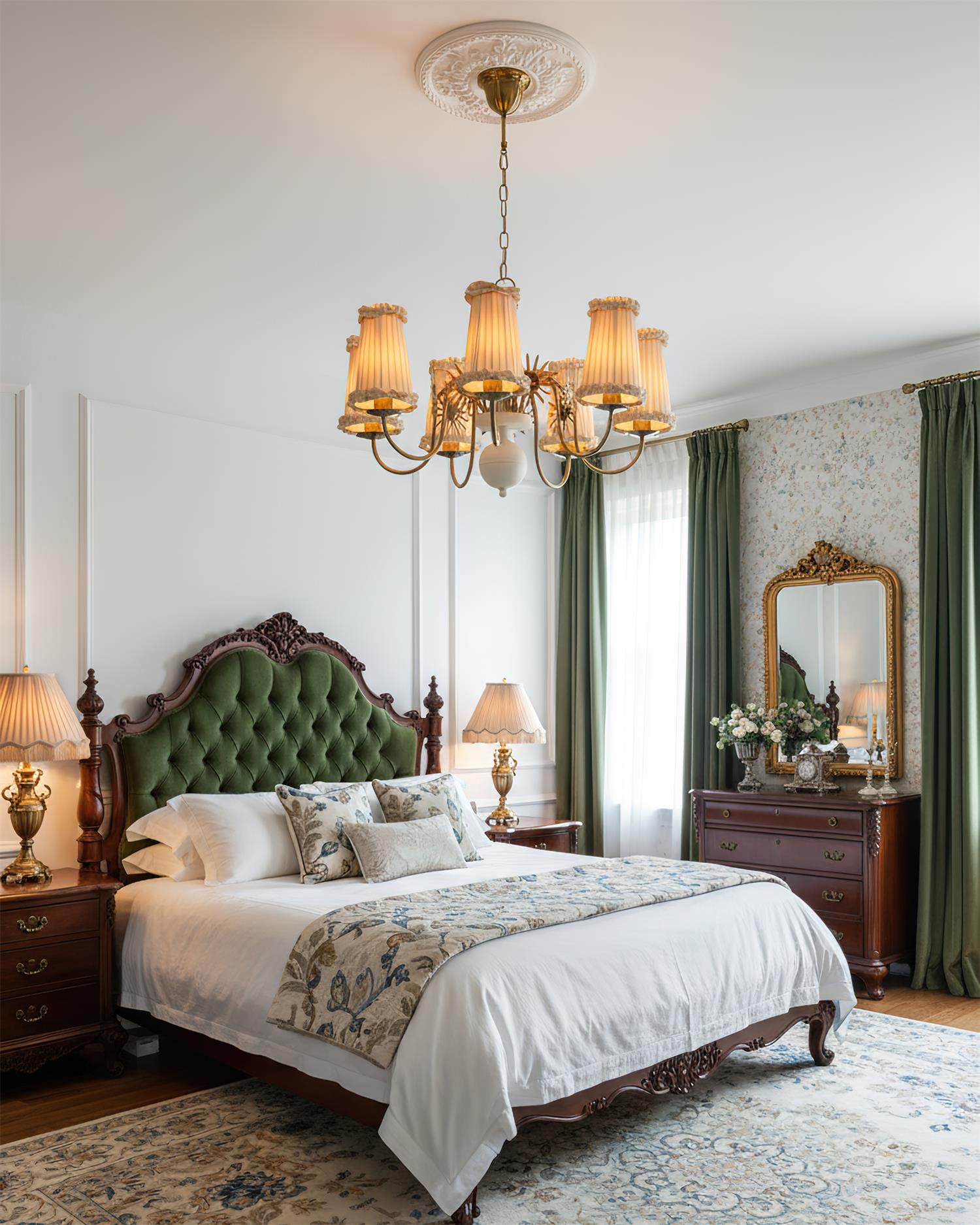 Ravina Vintage Fabric Chandelier