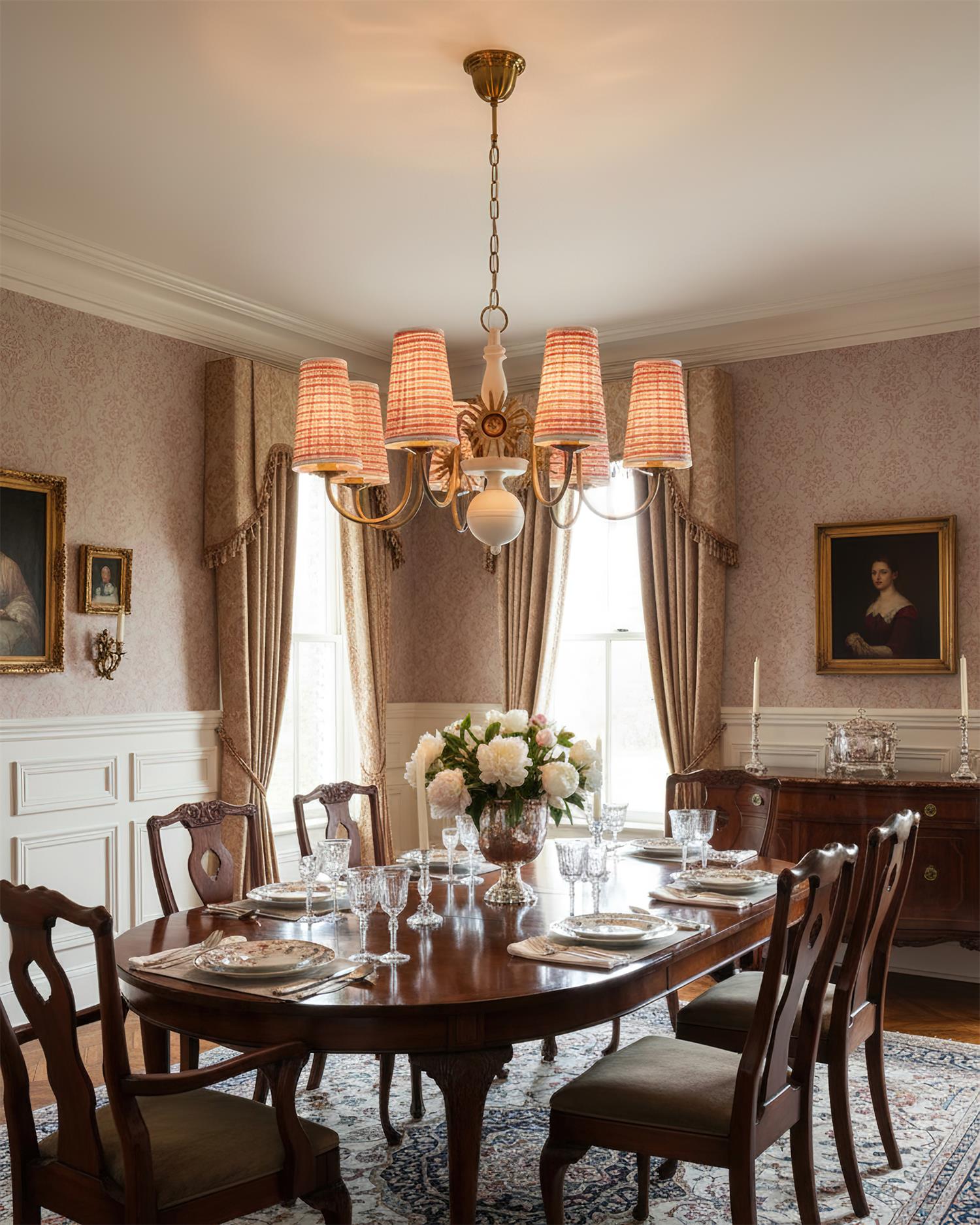 Ravina Vintage Fabric Chandelier