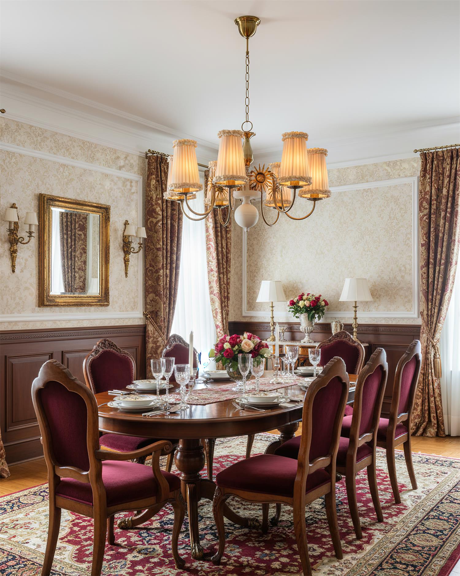 Ravina Vintage Fabric Chandelier
