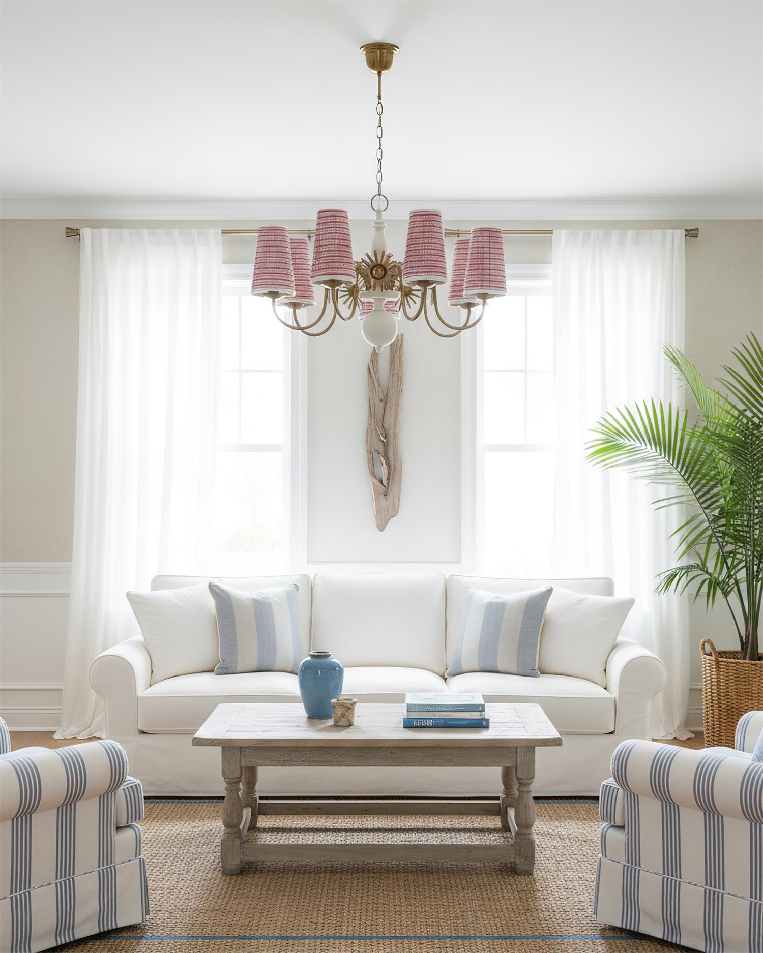 Ravina Vintage Fabric Chandelier