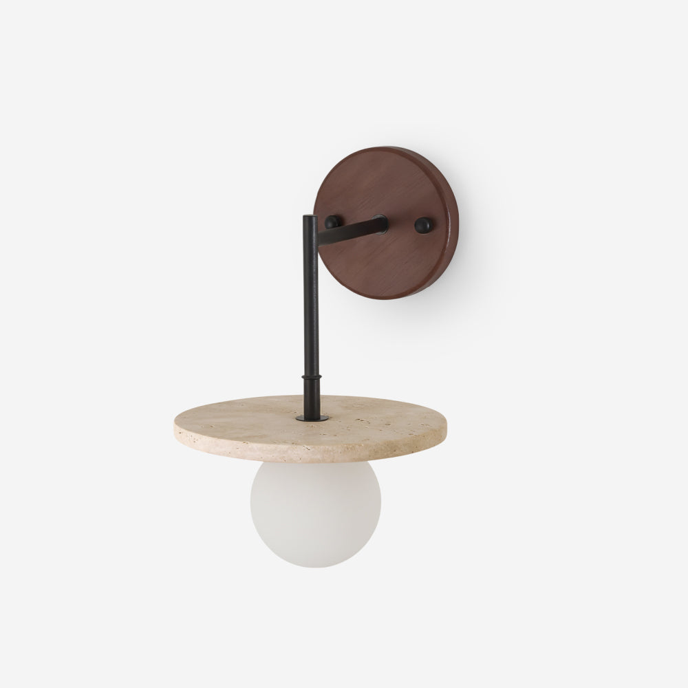 Daia Minimalist Travertine Wall Lamp
