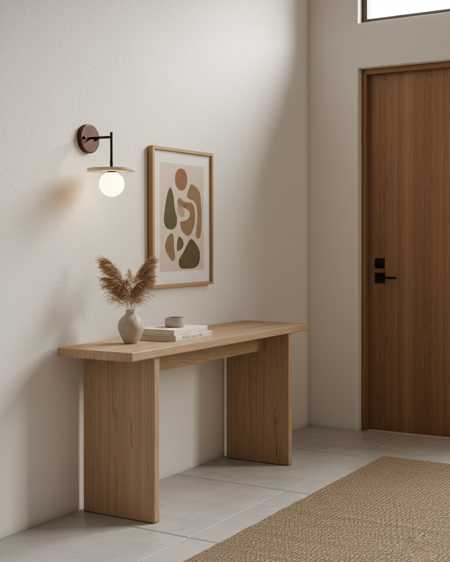 Daia Minimalist Travertine Wall Lamp