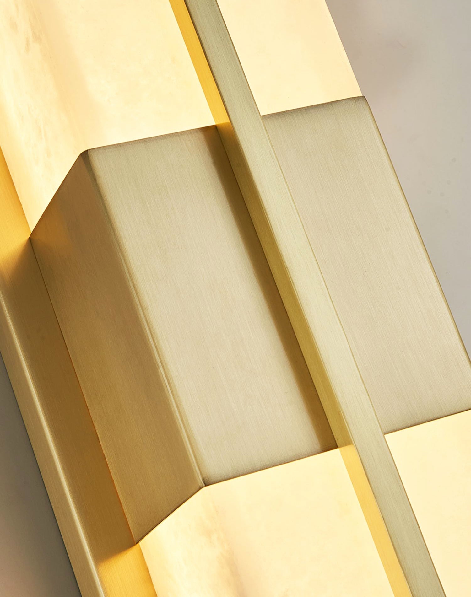 Caspian Alabaster Brass Wall Light - Blowlighting