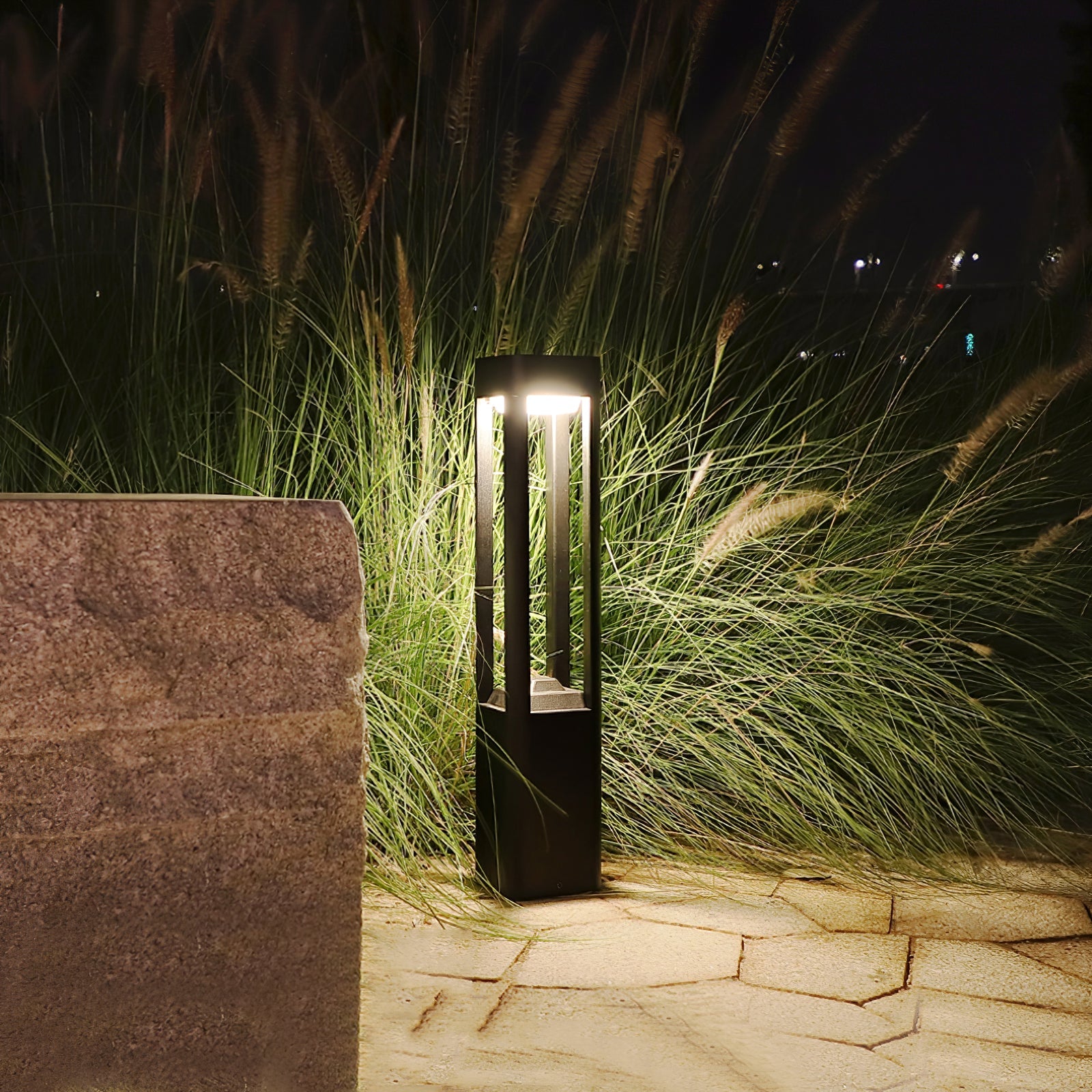Rectangular Column Garden Outdoor Light - Blowlighting