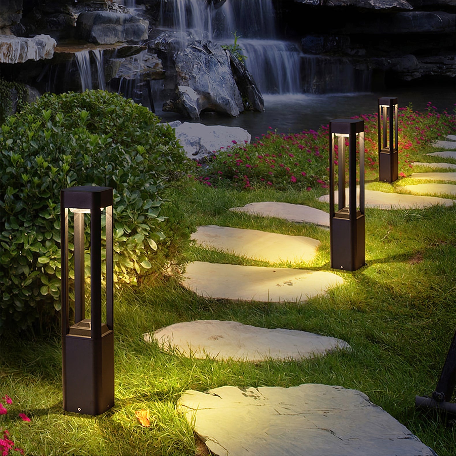 Rectangular Column Garden Outdoor Light - Blowlighting